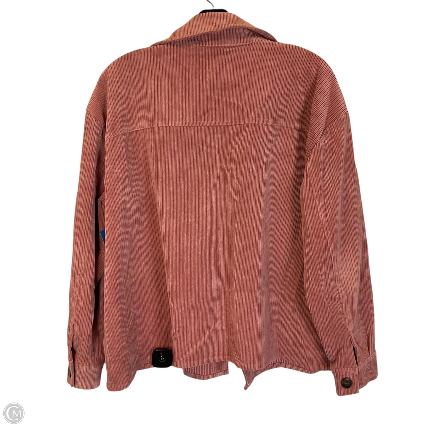 Jacket Shirt By Ci Sono In Pink, Size: S