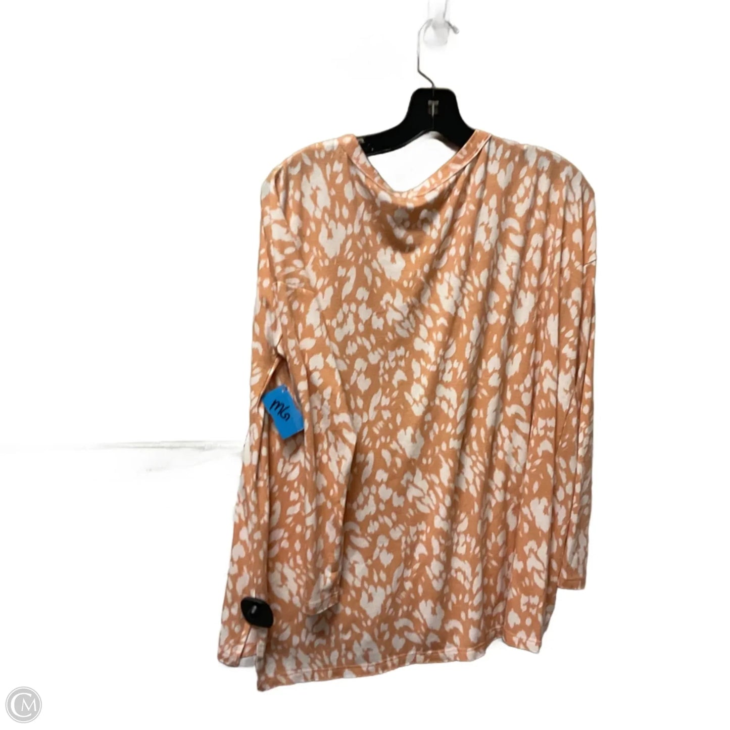 Top Long Sleeve By Entro In Orange, Size: L