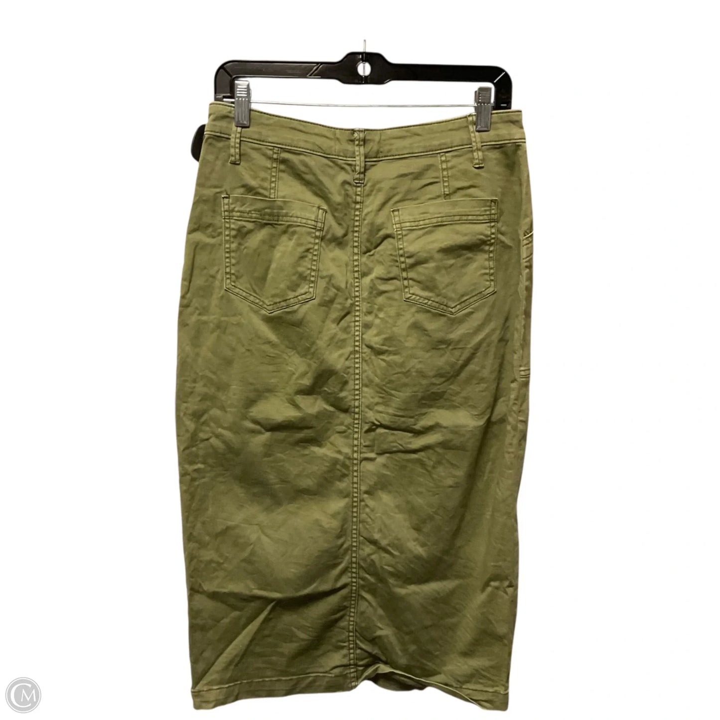 Skirt Maxi By Anthropologie In Green Denim, Size: 6