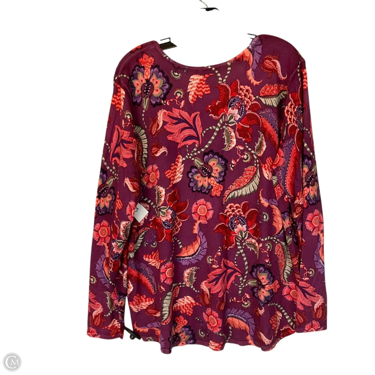 Top Long Sleeve By Chicos In Purple, Size: XXL