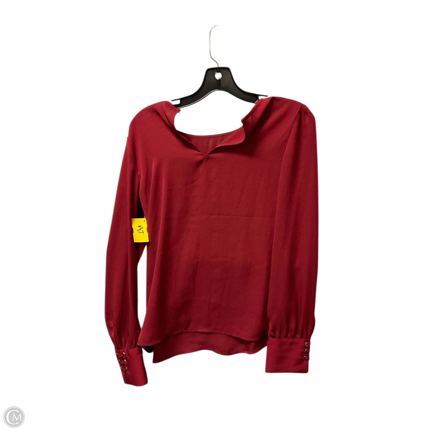 Top Long Sleeve By Express In Red, Size: Xs