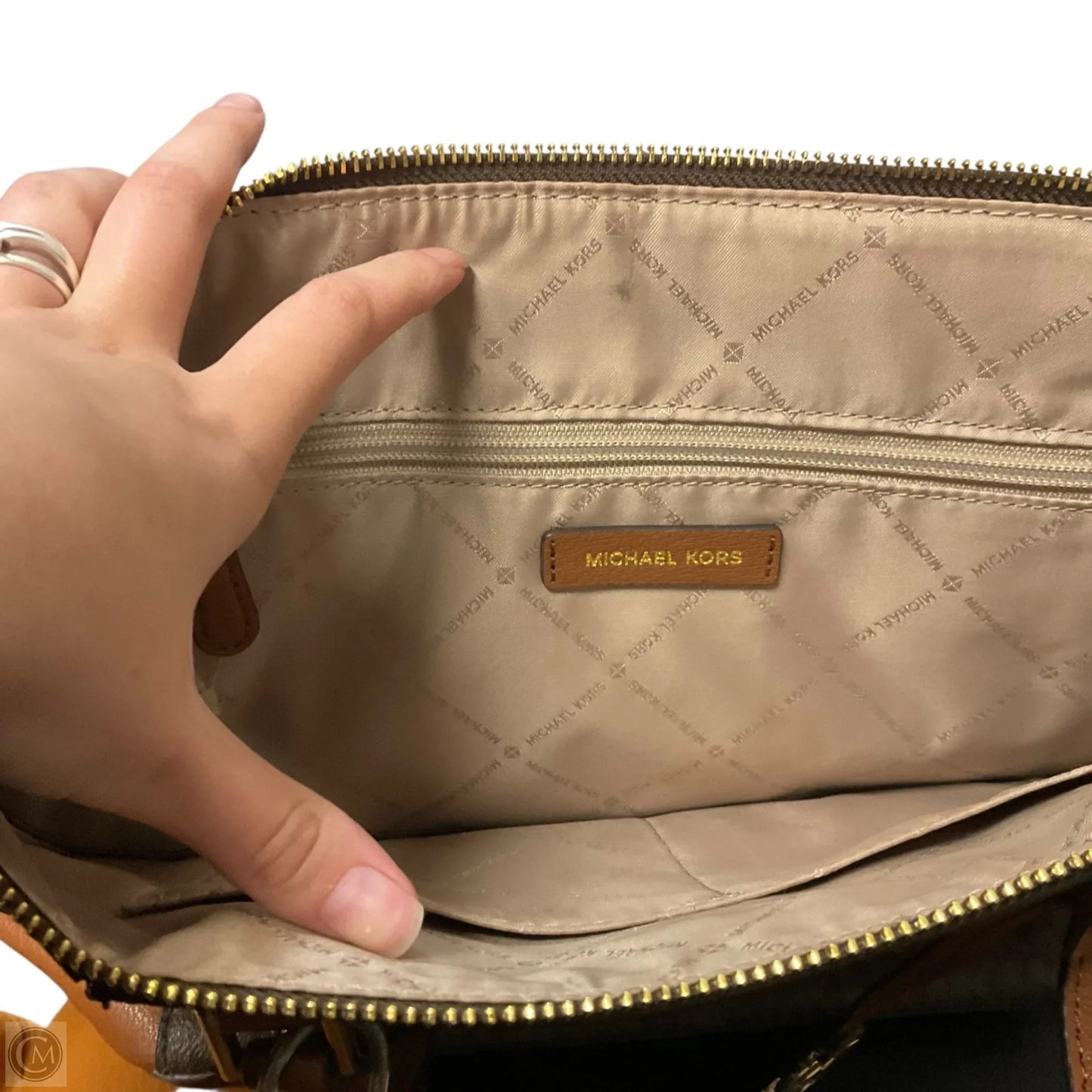 Handbag Designer By Michael Kors, Size: Medium