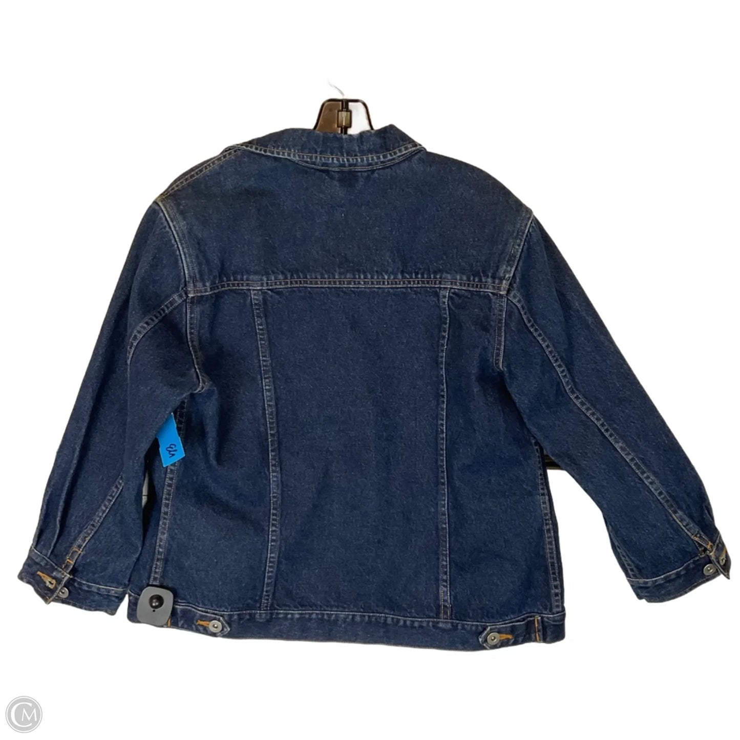 Jacket Denim By Eddie Bauer In Blue Denim, Size: M