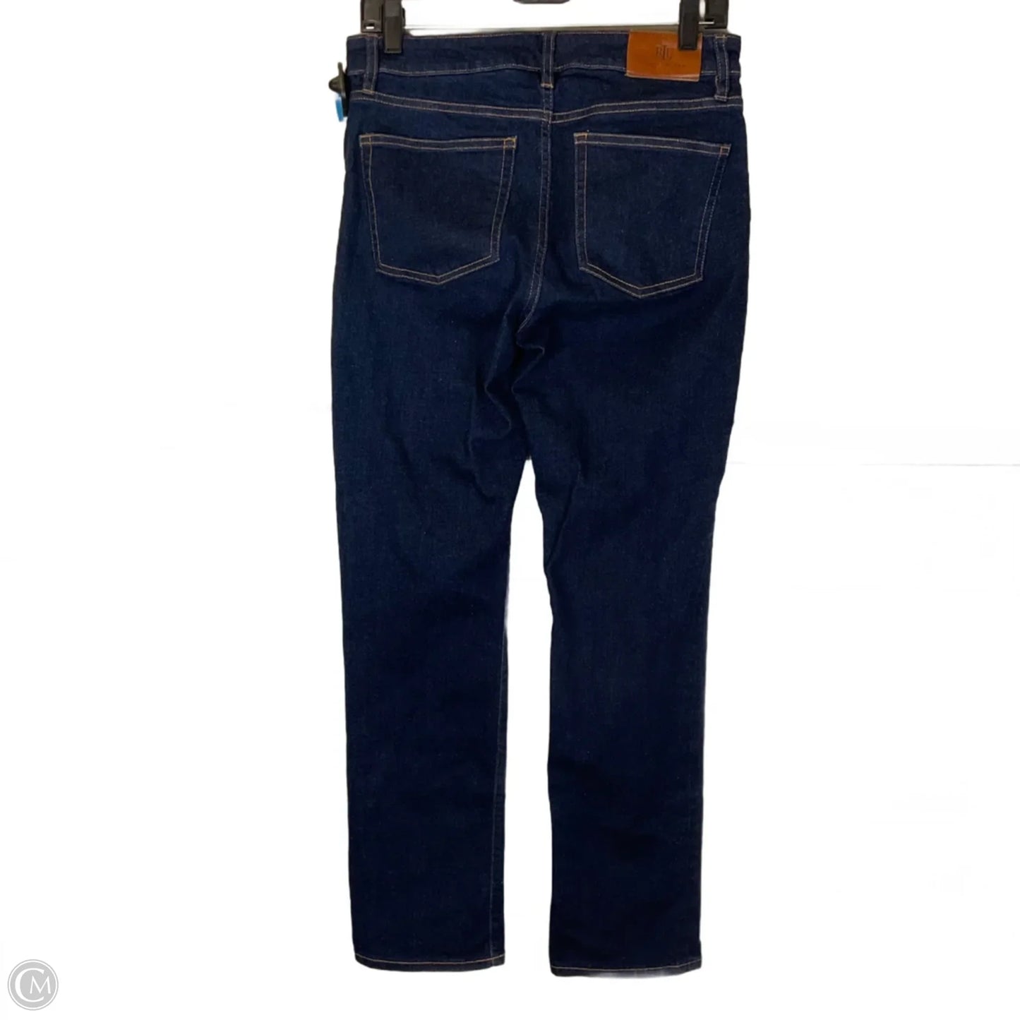 Jeans Straight By Lauren By Ralph Lauren In Blue Denim, Size: 6