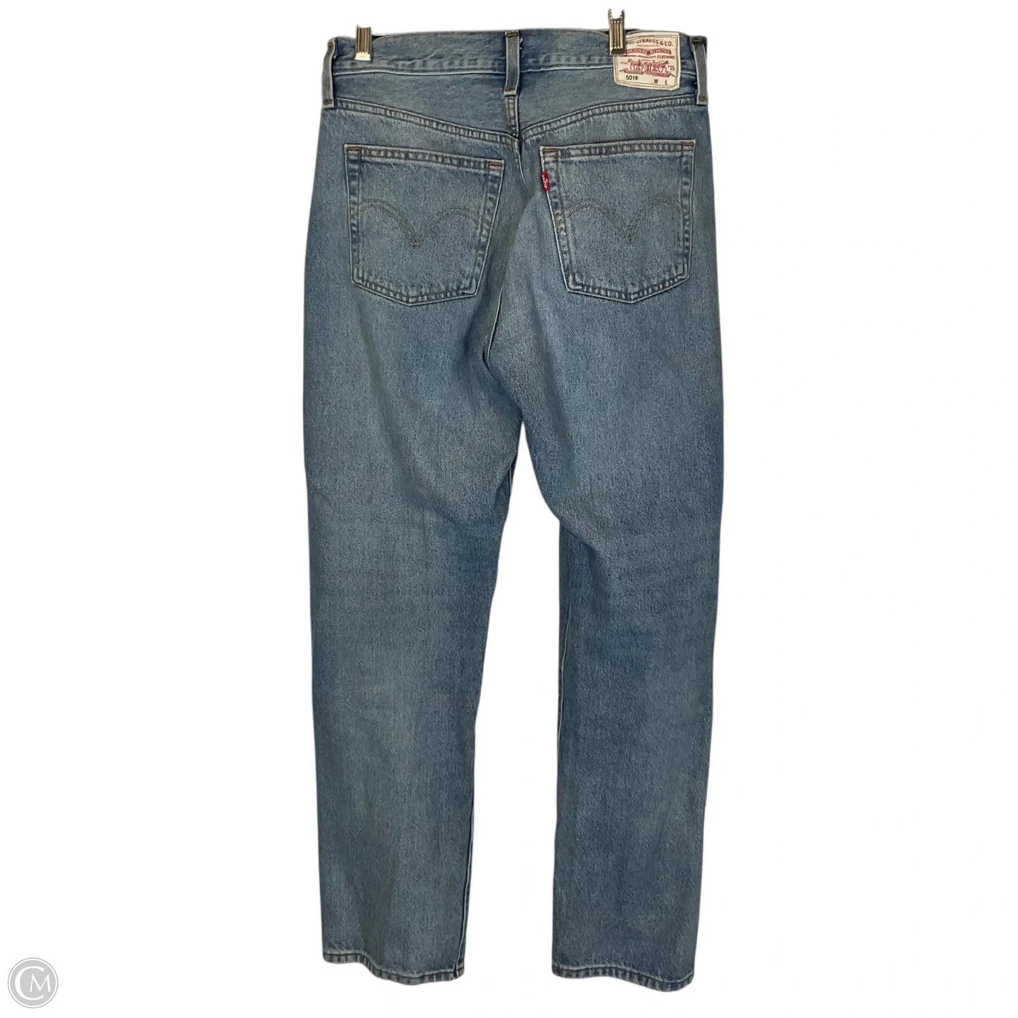 Jeans Straight By Levis In Blue Denim, Size: 6 (28)