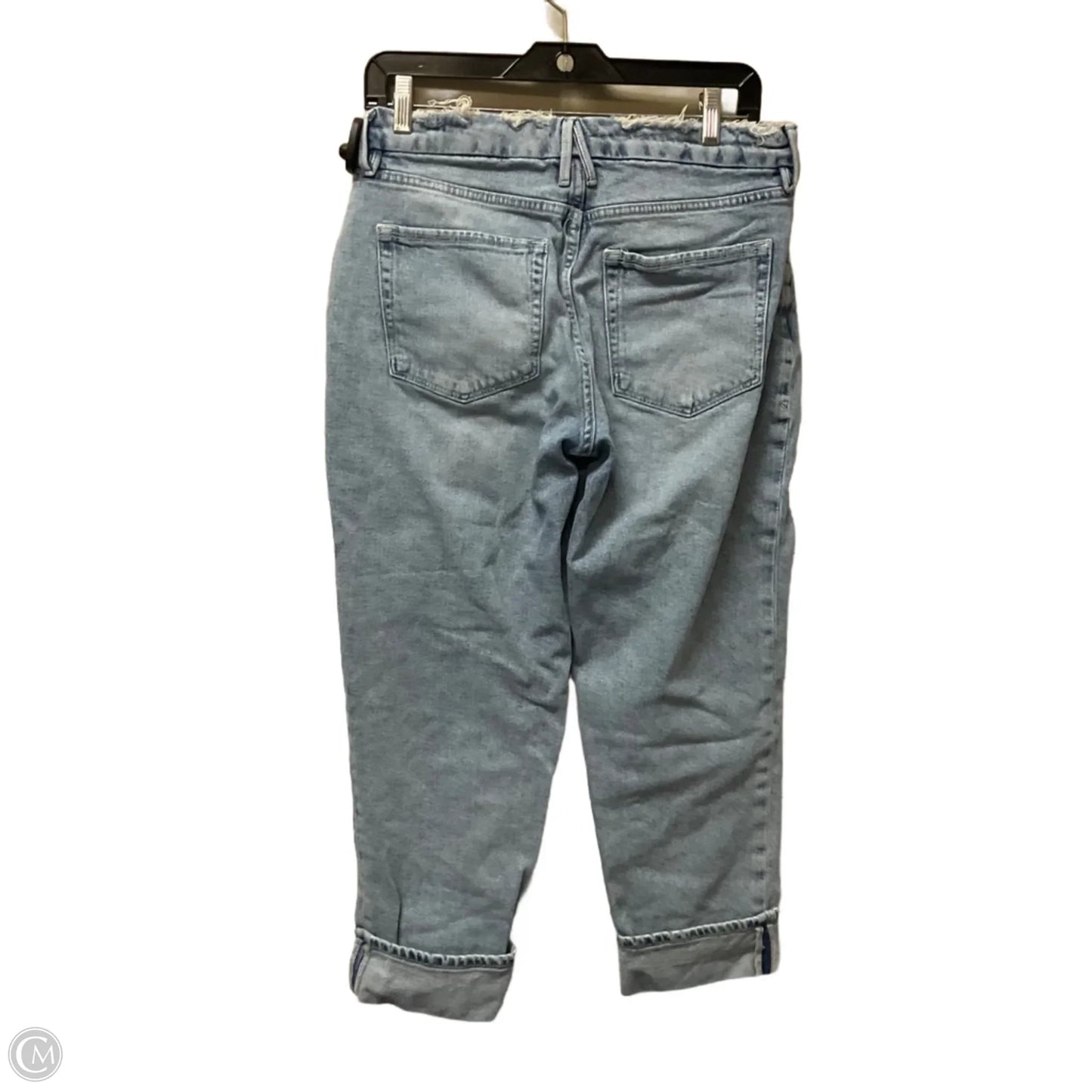 Jeans Straight By Good American In Blue Denim, Size: 8