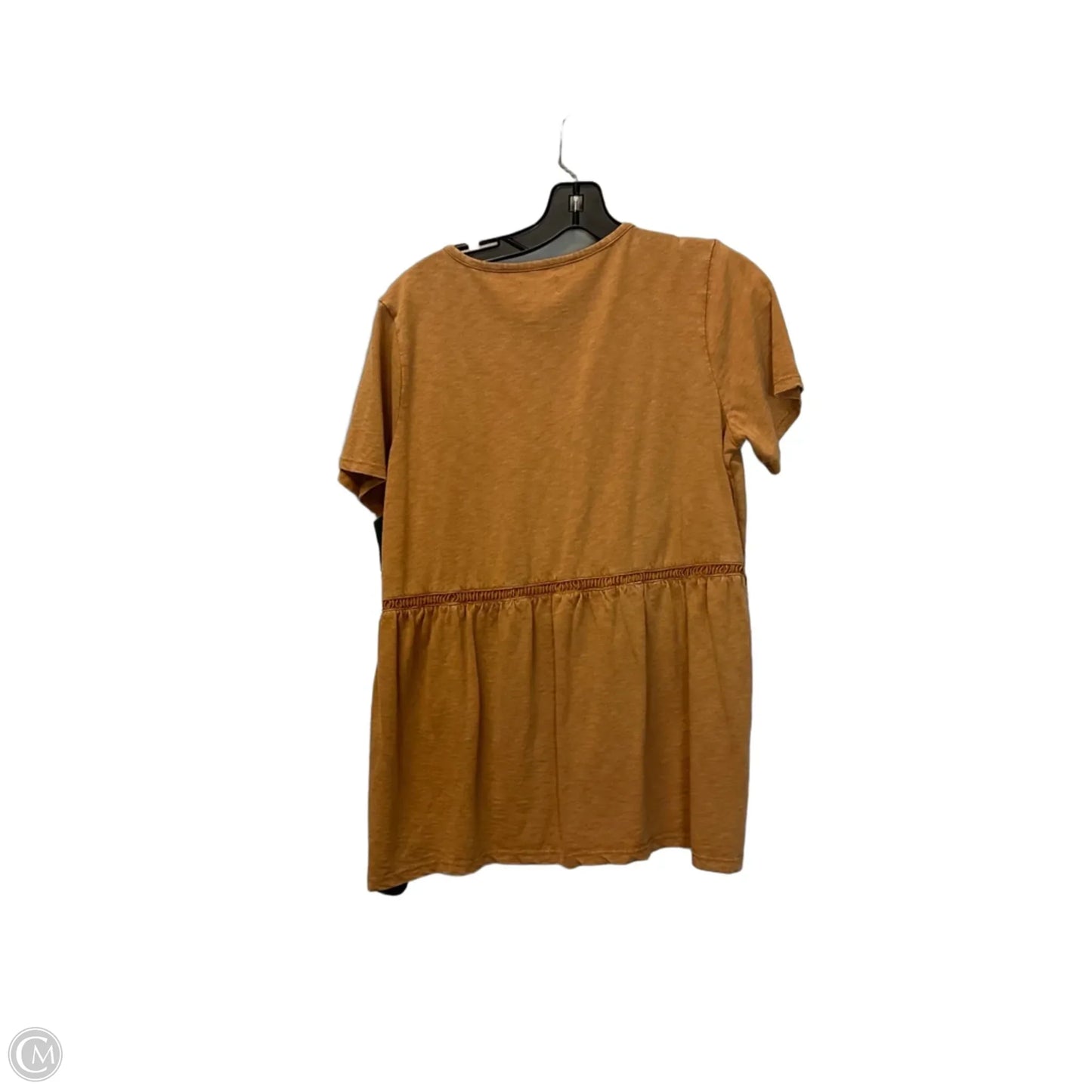 Top Short Sleeve By Wonderly In Orange, Size: S
