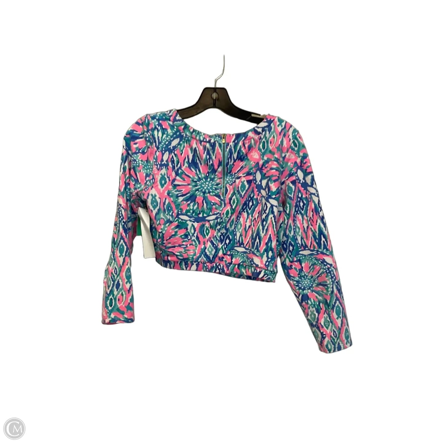 Top Long Sleeve Designer By Lilly Pulitzer In Blue, Size: M