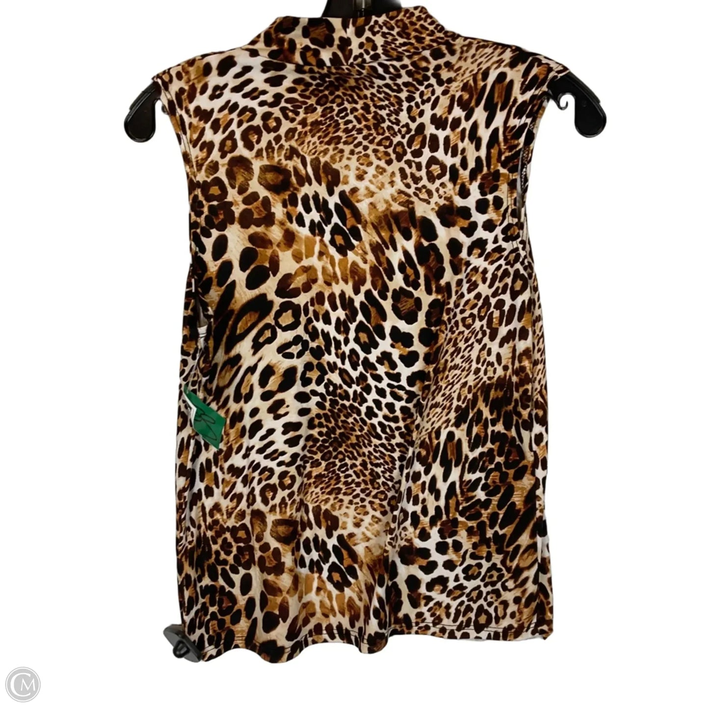 Top Sleeveless By Olivia Rae In Animal Print, Size: L