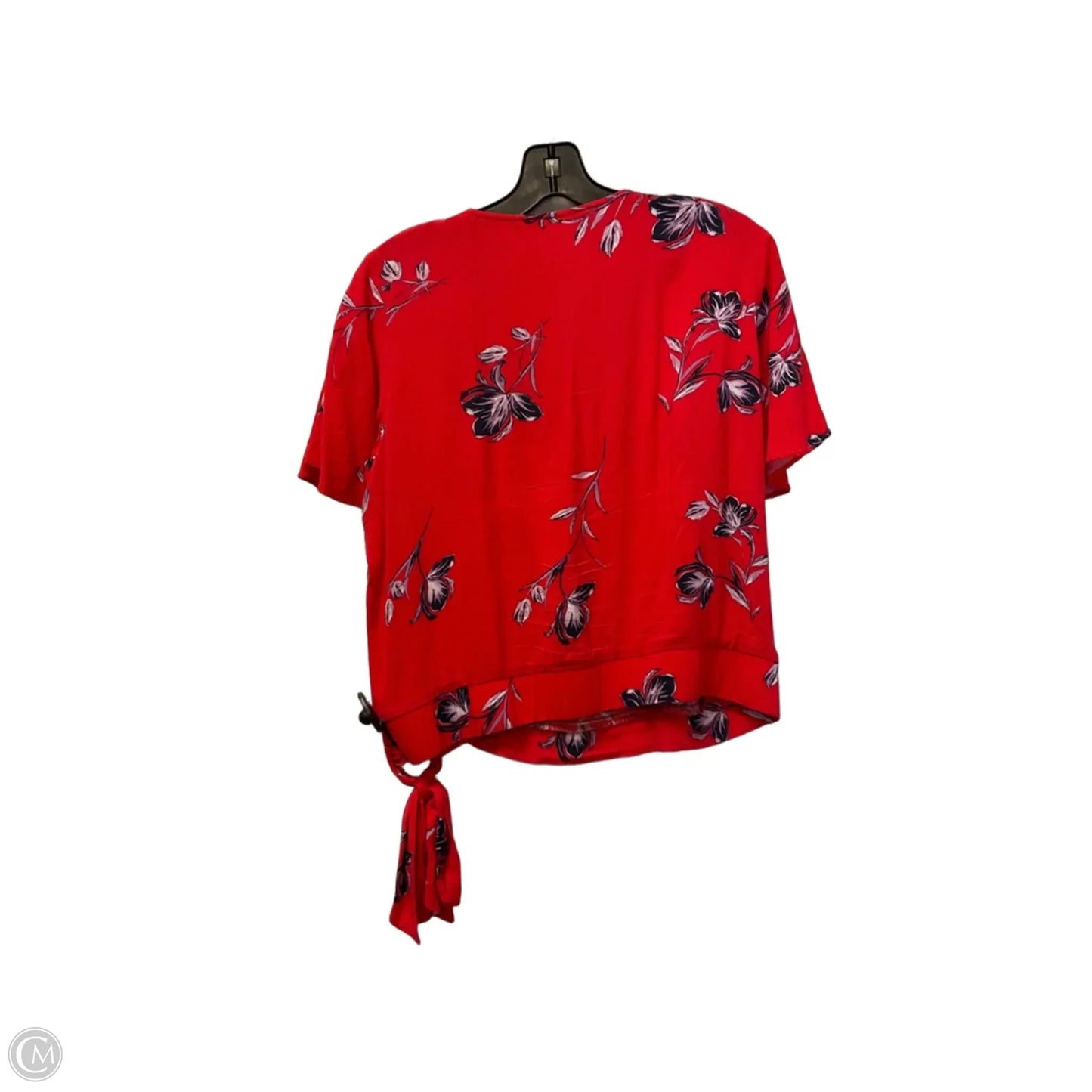 Top Short Sleeve By Nine Britton In Red, Size: L
