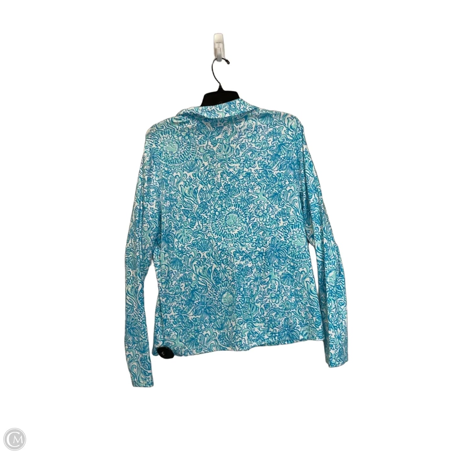 Top Long Sleeve Designer By Lilly Pulitzer In Blue, Size: Xl