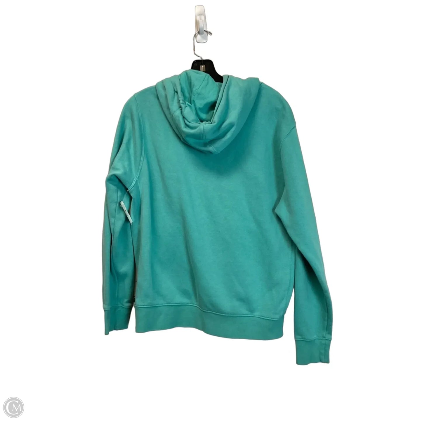 Sweatshirt Hoodie By Nike Apparel In Teal, Size: S