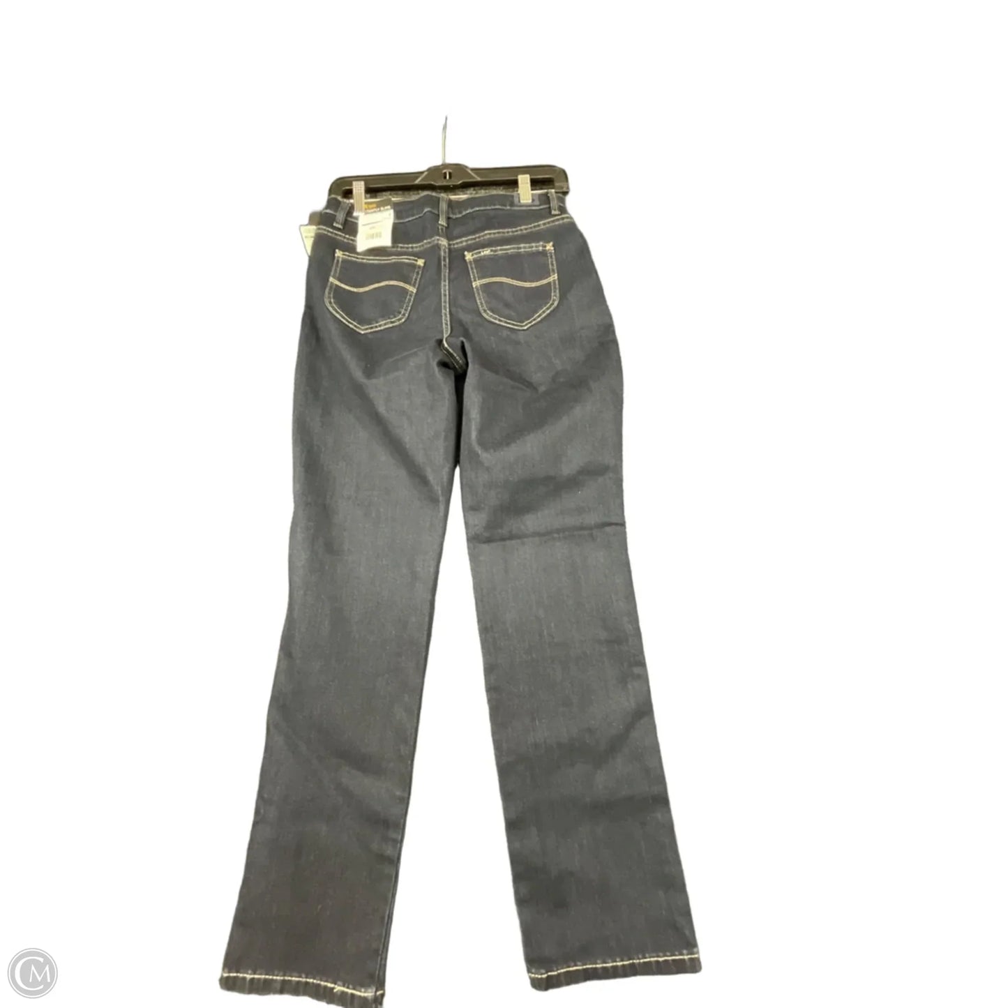 Jeans Straight By Lee In Blue Denim, Size: 4