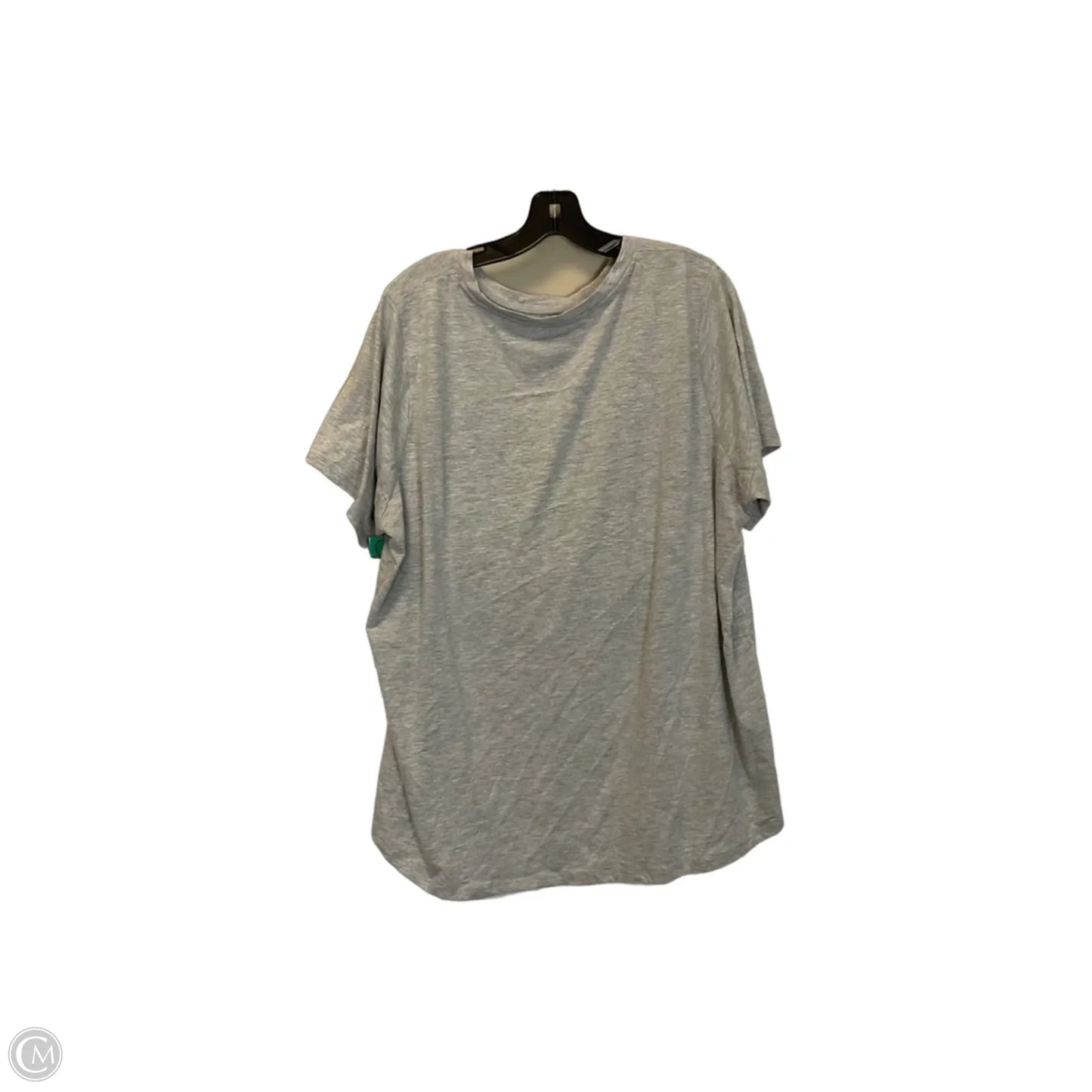 Top Short Sleeve By Disney In Grey, Size: 2x