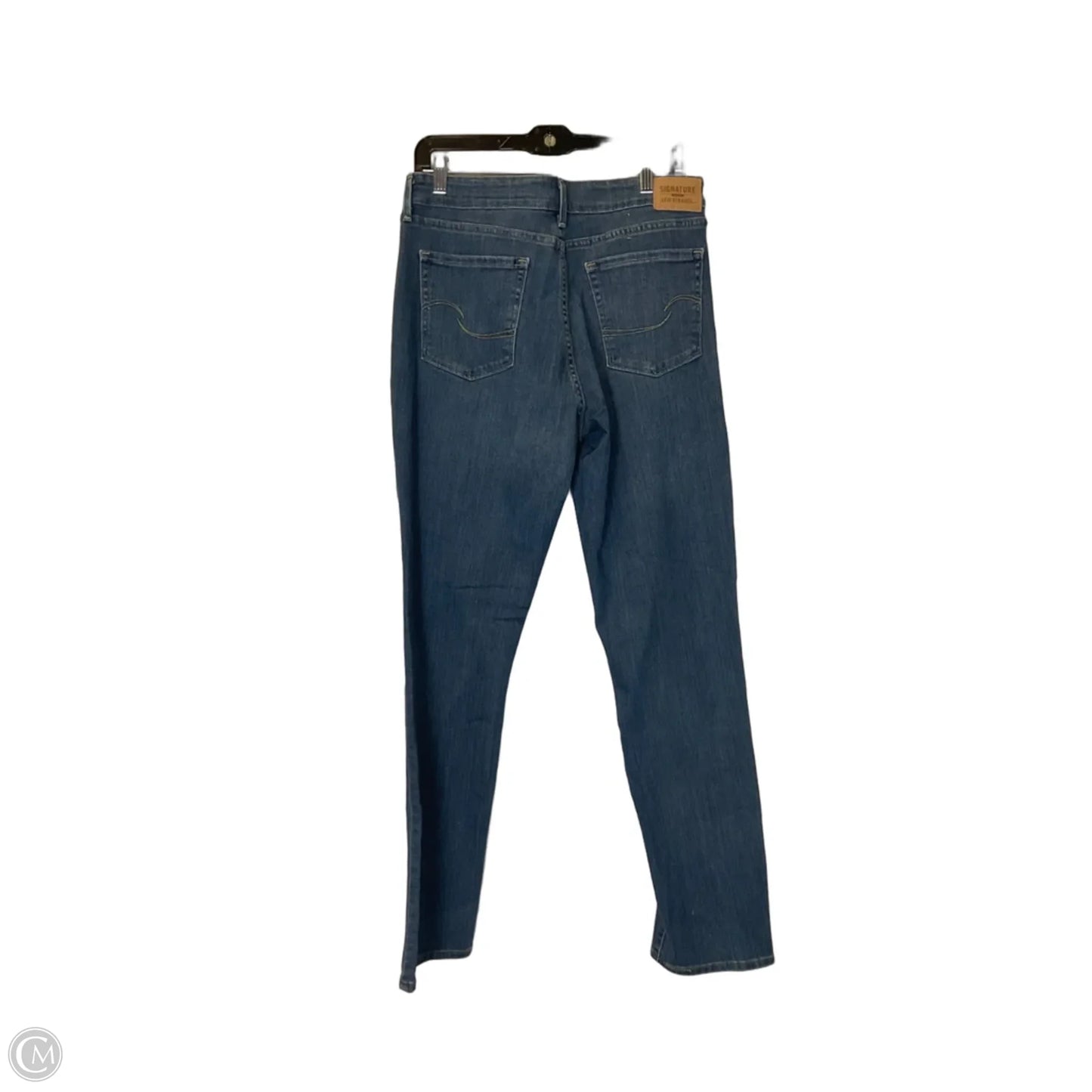 Jeans Straight By Levis In Blue Denim, Size: 14