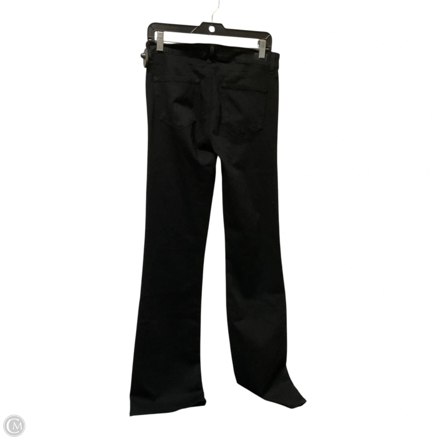 Jeans Flared By Paige In Black Denim, Size: 6