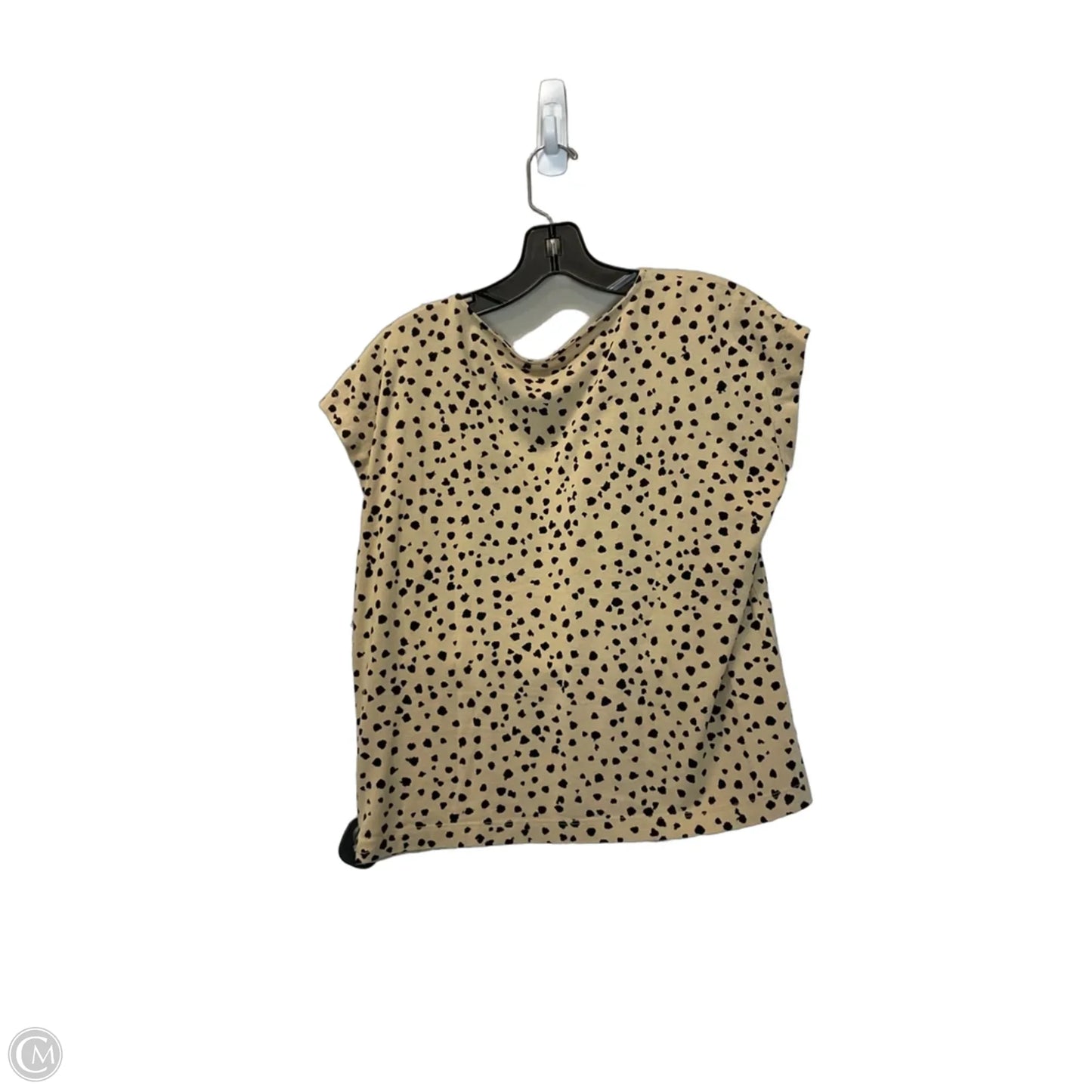 Top Short Sleeve By Loft In Animal Print, Size: Xs