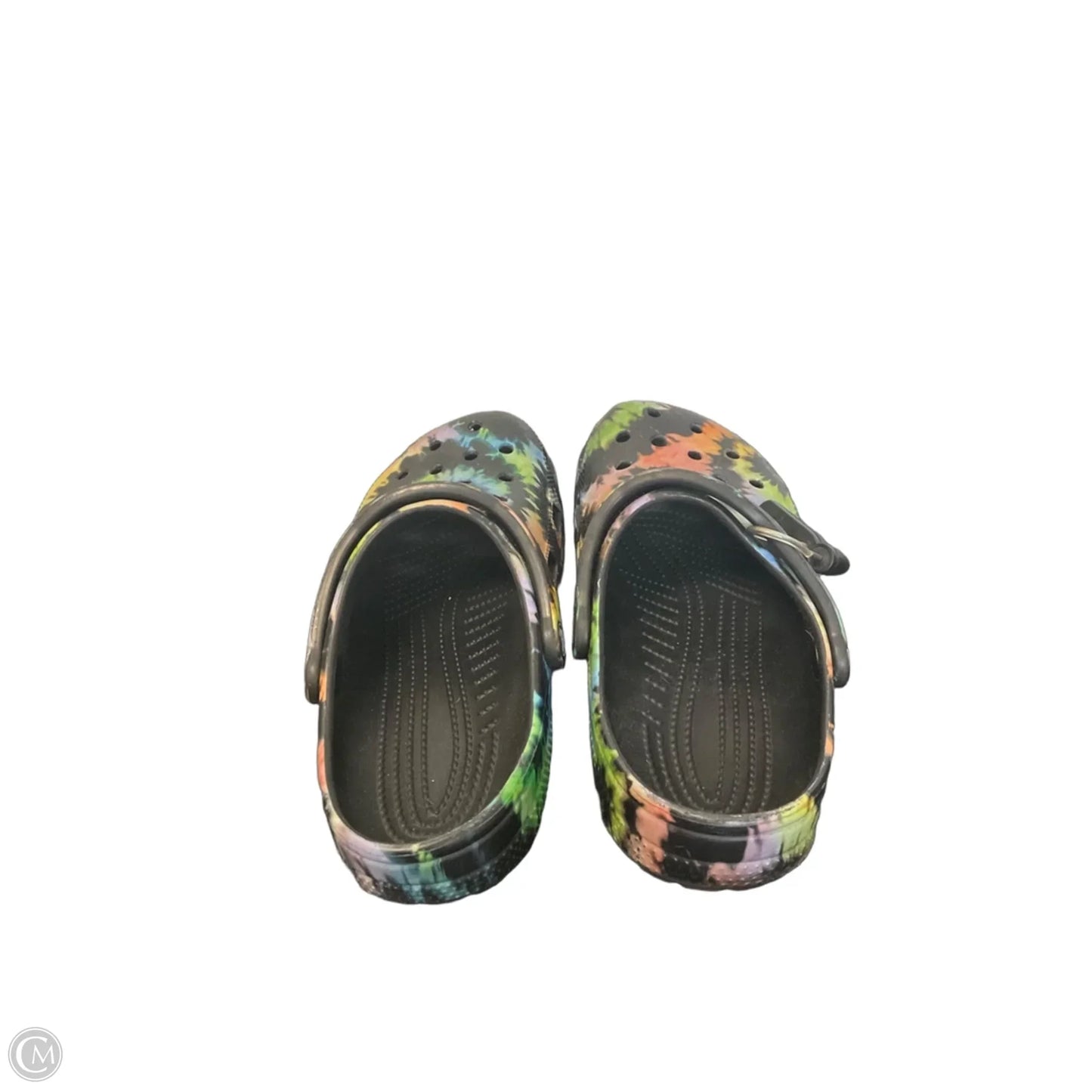Shoes Flats By Crocs In Tie Dye Print, Size: 6