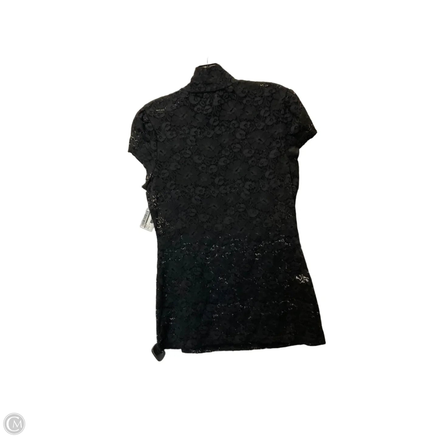Top Short Sleeve By Express In Black, Size: S
