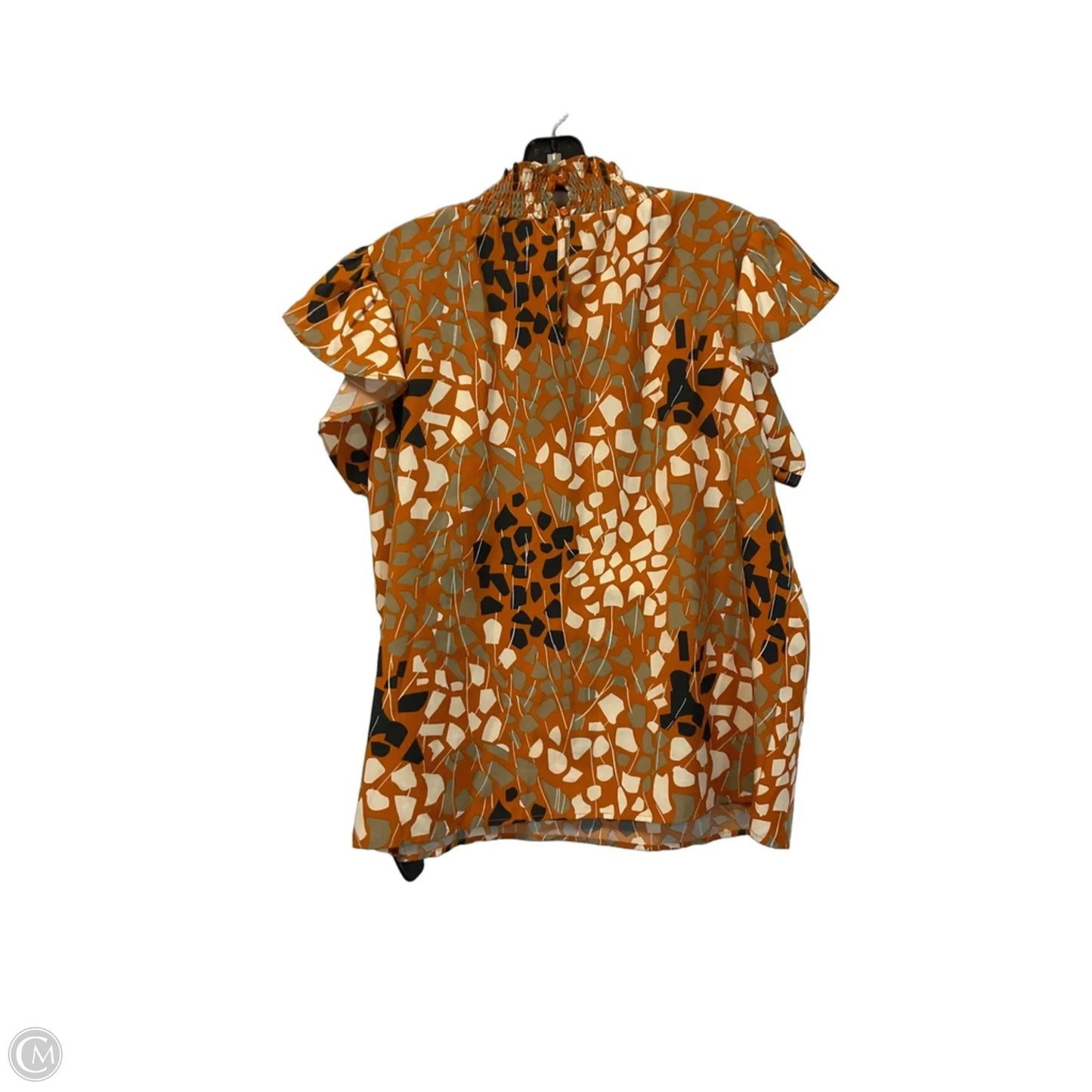 Top Short Sleeve By Thml In Orange, Size: L