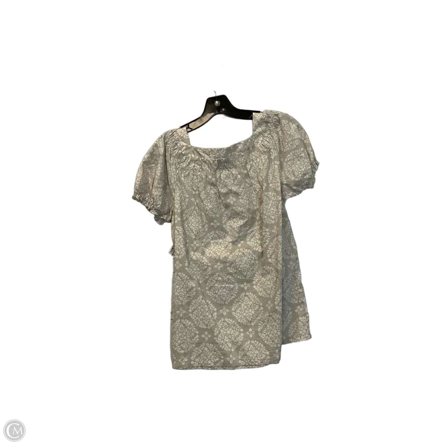 Top Short Sleeve By Merona In Tan, Size: M