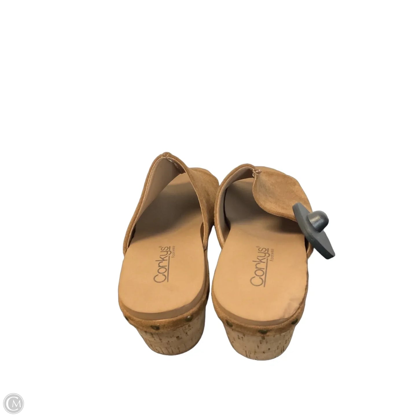 Sandals Heels Wedge By Corkys In Brown, Size: 8