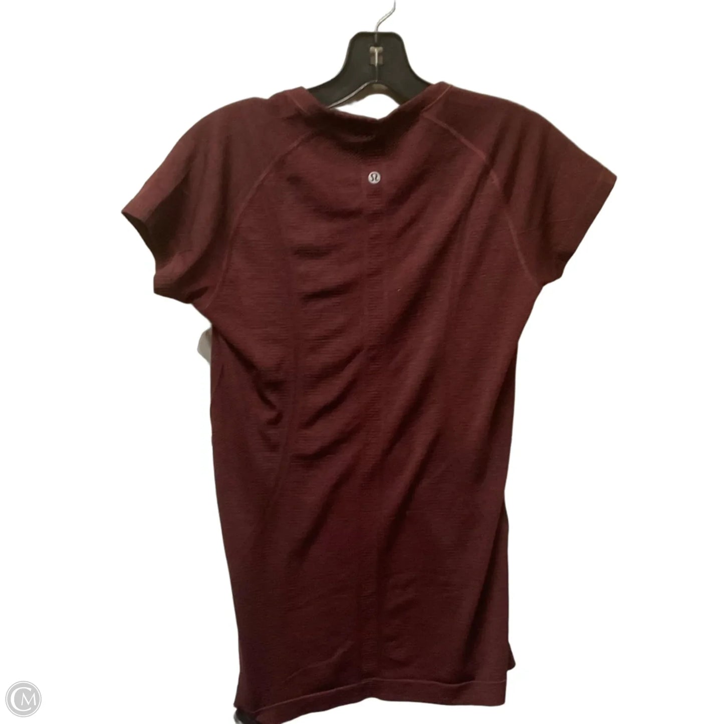 Athletic Top Short Sleeve By Lululemon In Red, Size: S