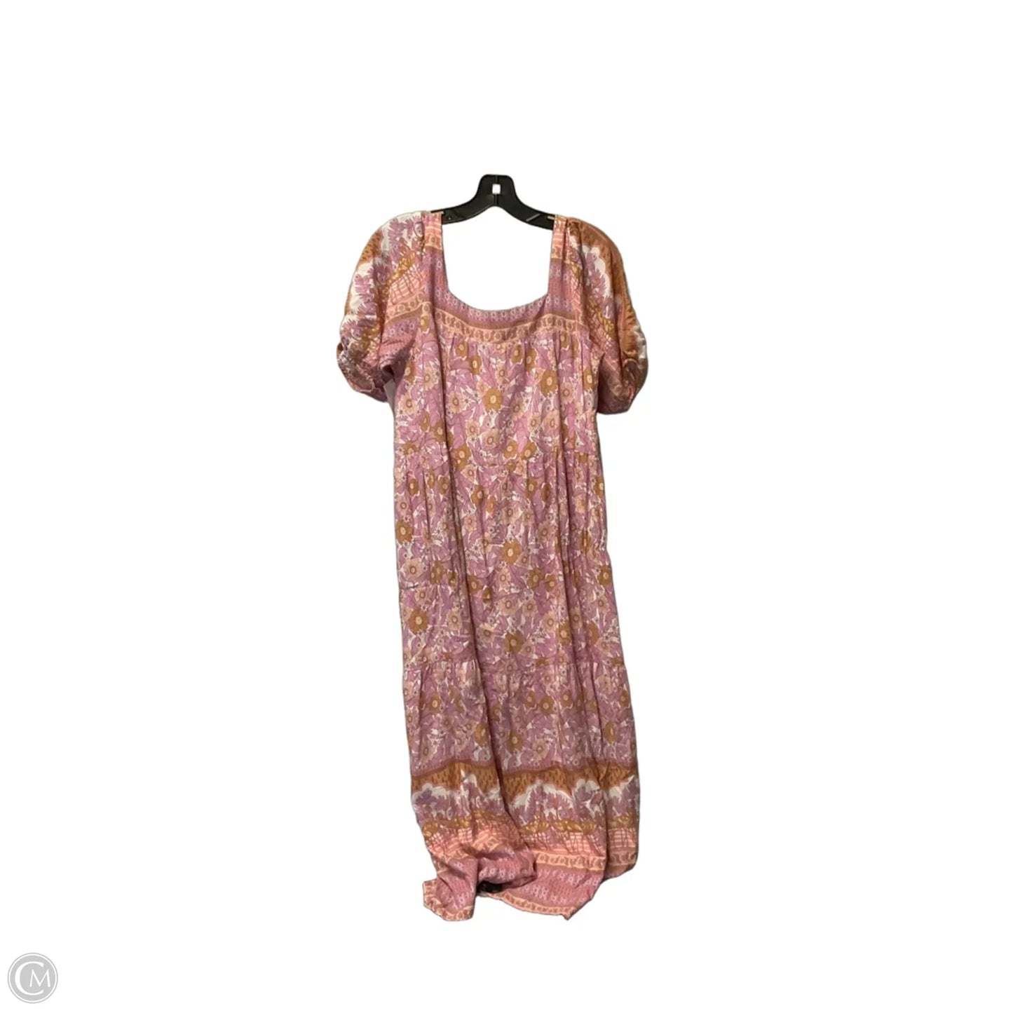 Dress Casual Midi By Thml In Pink & Tan, Size: S