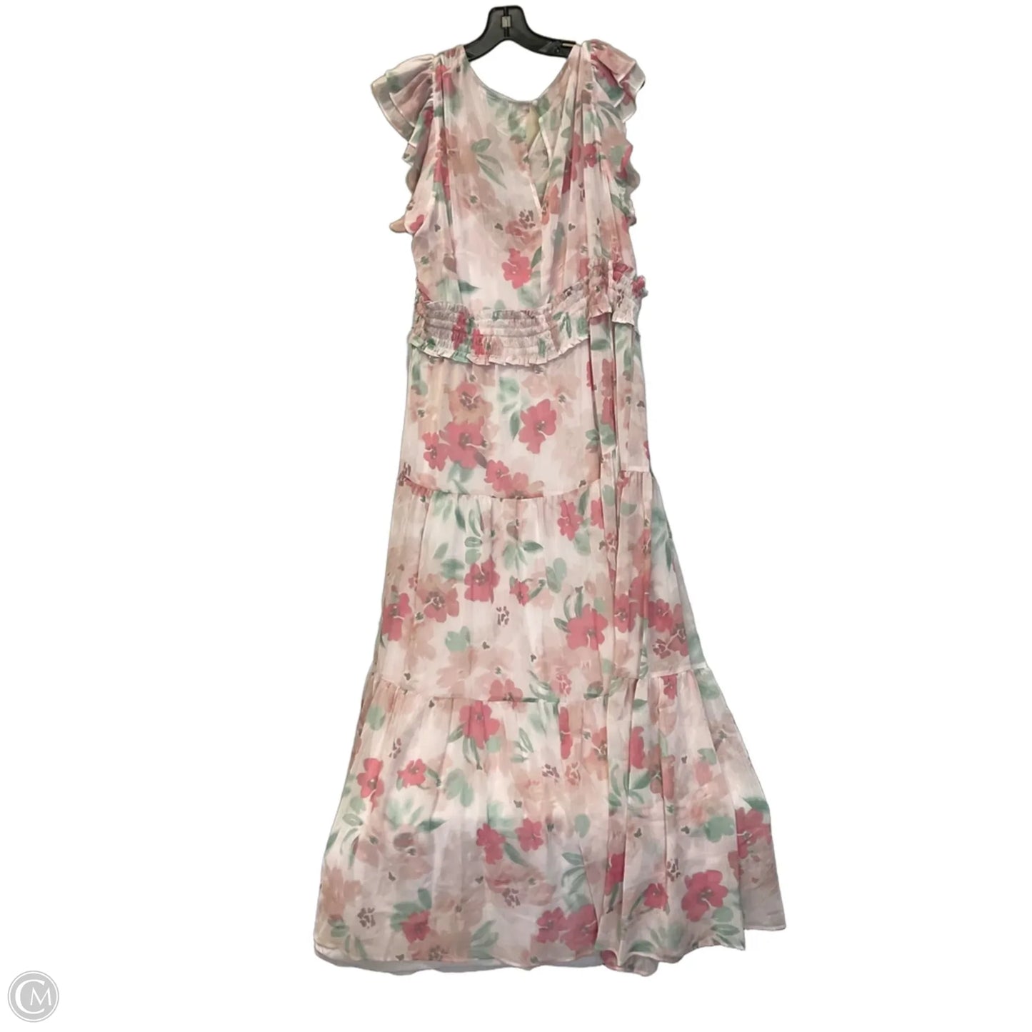 Dress Casual Maxi By Calvin Klein In Pink, Size: 1x
