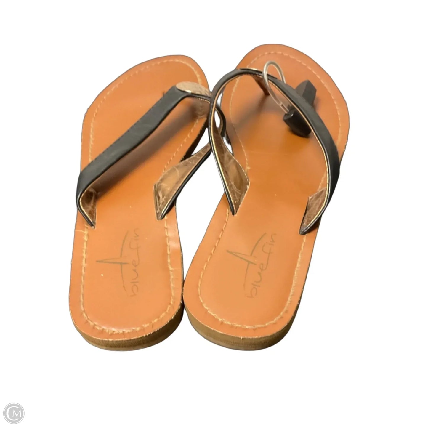 Sandals Flip Flops By Clothes Mentor In Black, Size: 8