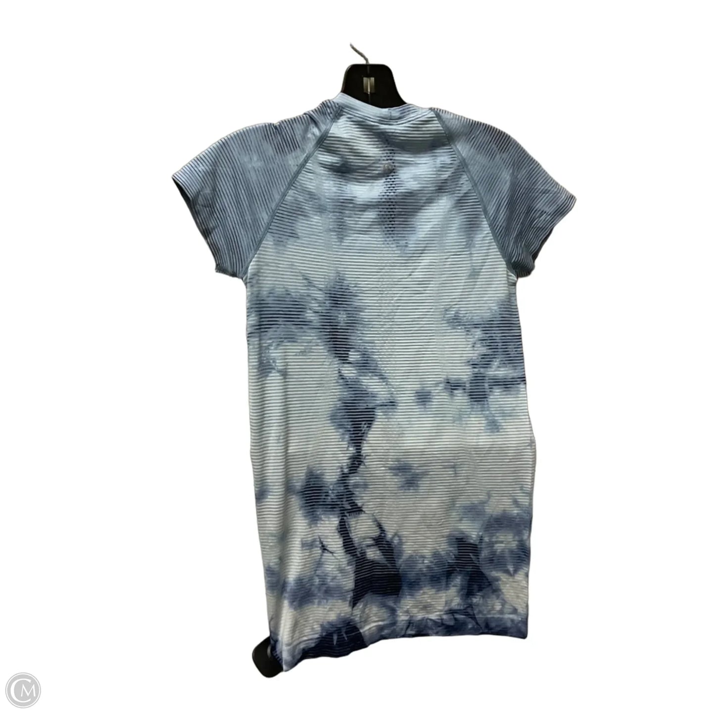 Athletic Top Short Sleeve By Lululemon In Blue, Size: M