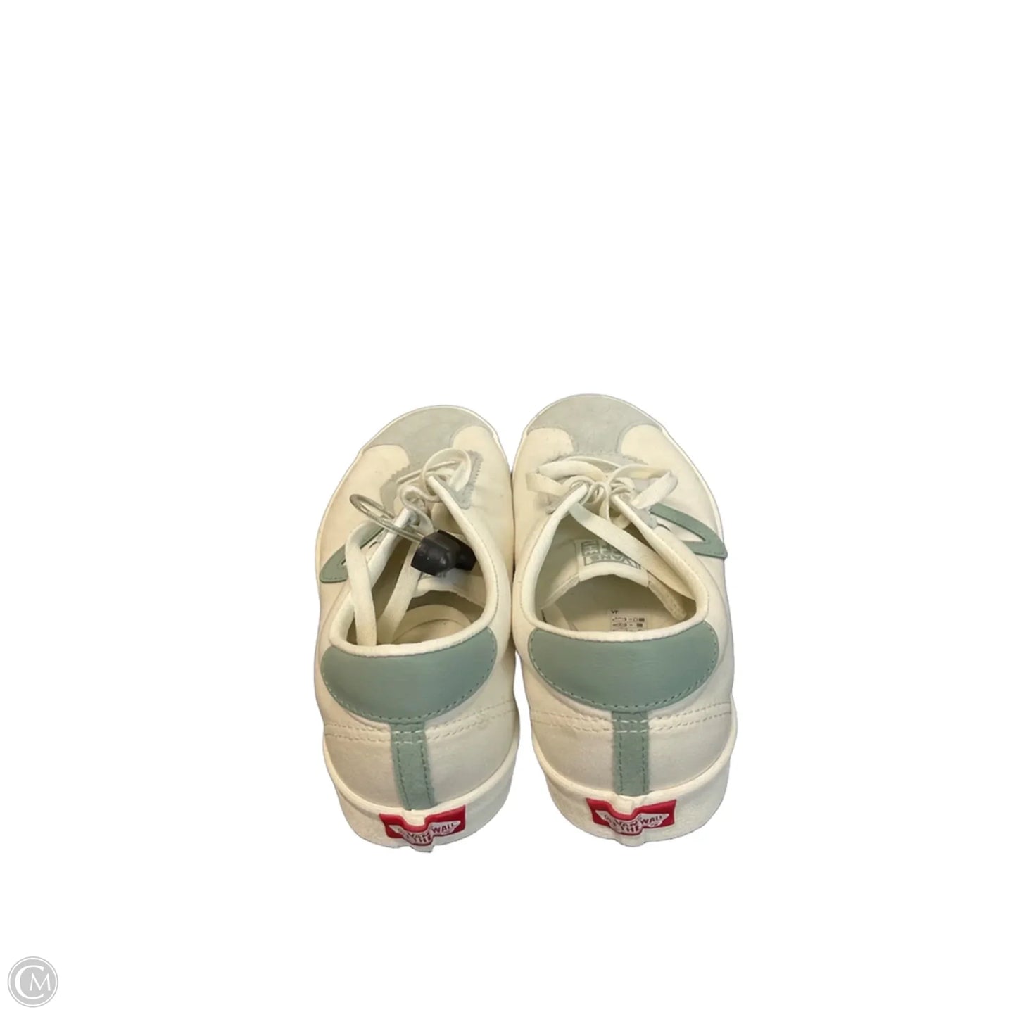 Shoes Sneakers By Vans In Cream & Green, Size: 10.5