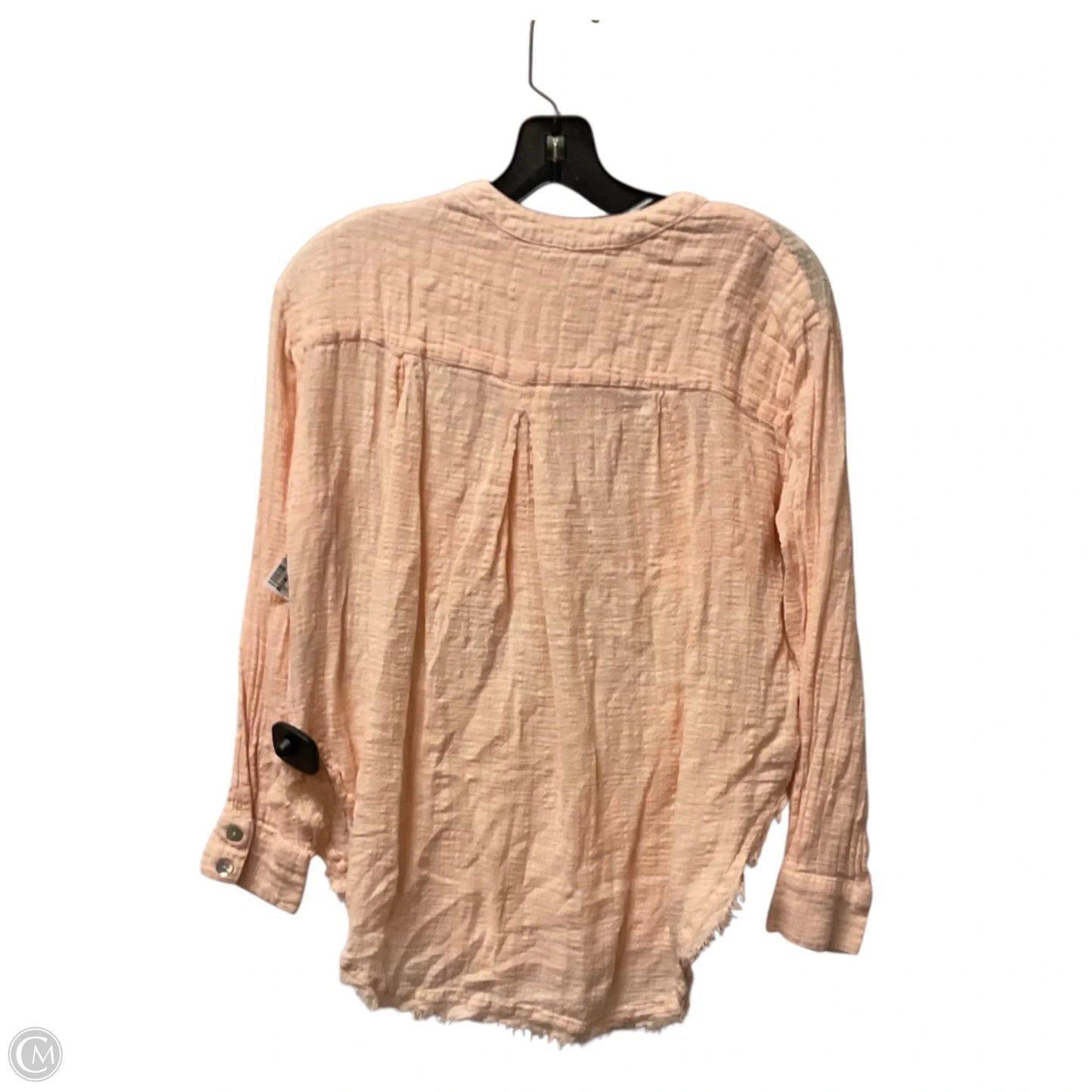Top Long Sleeve By Free People In Orange, Size: S