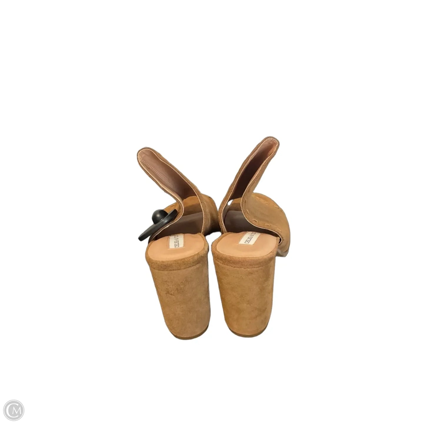 Sandals Heels Block By Chelsea And Violet In Brown, Size: 9