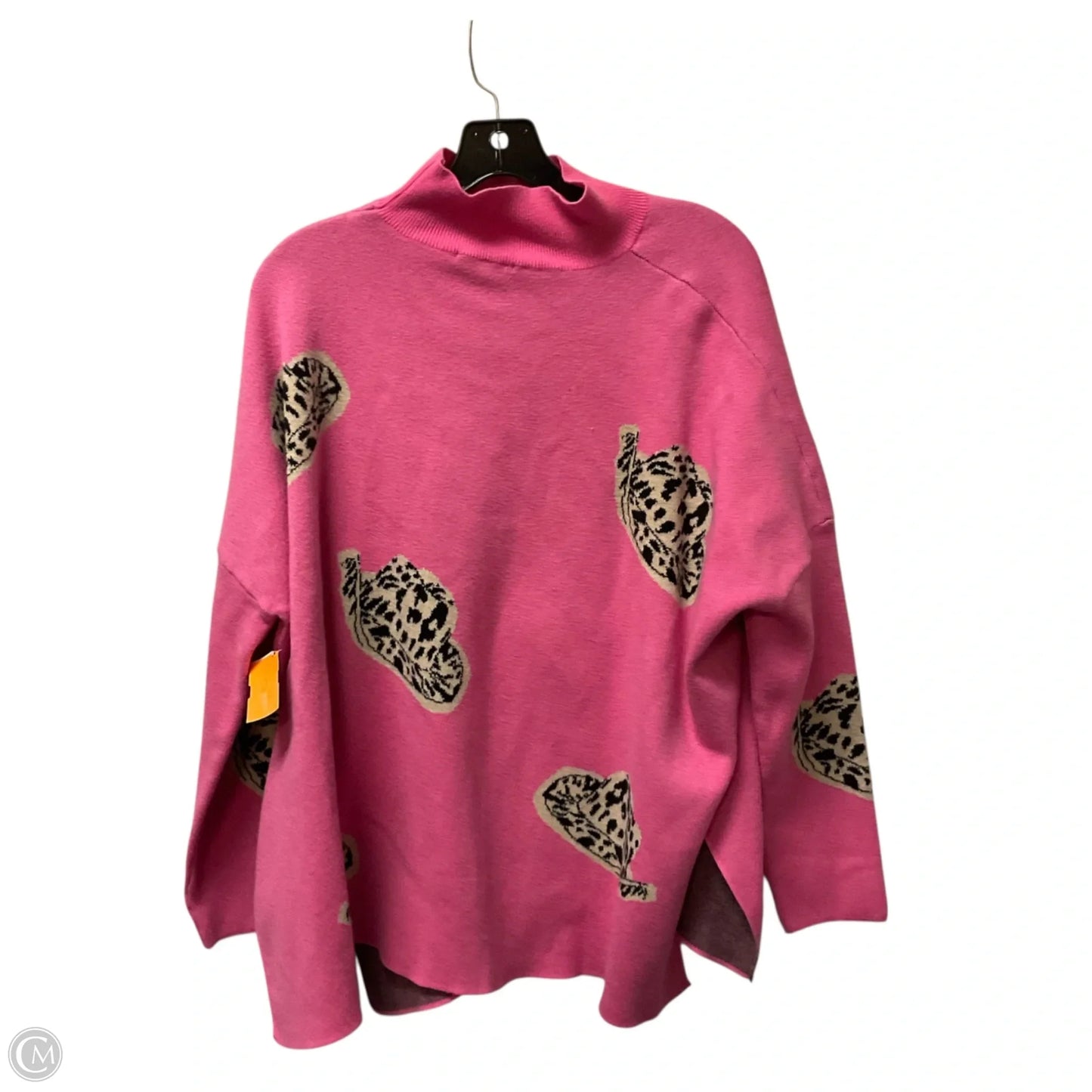 Sweatshirt Crewneck By Entro In Pink, Size: L