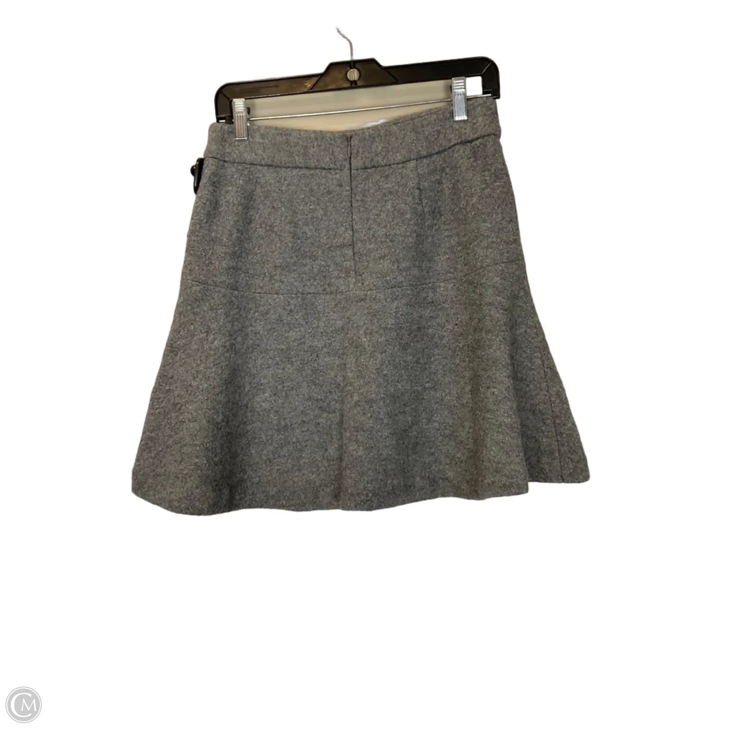 Skirt Midi By Ann Taylor In Grey, Size: 4