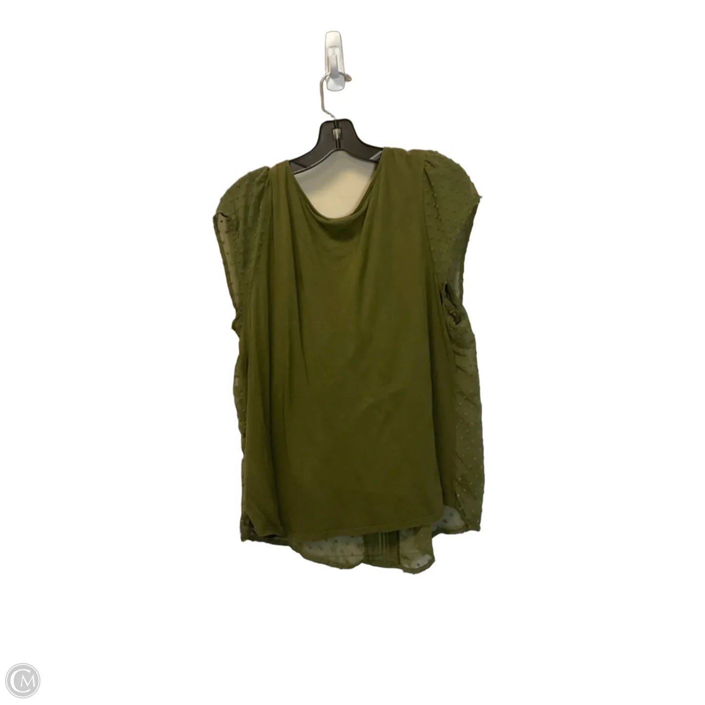 Top Short Sleeve By Lc Lauren Conrad In Green, Size: Xxl