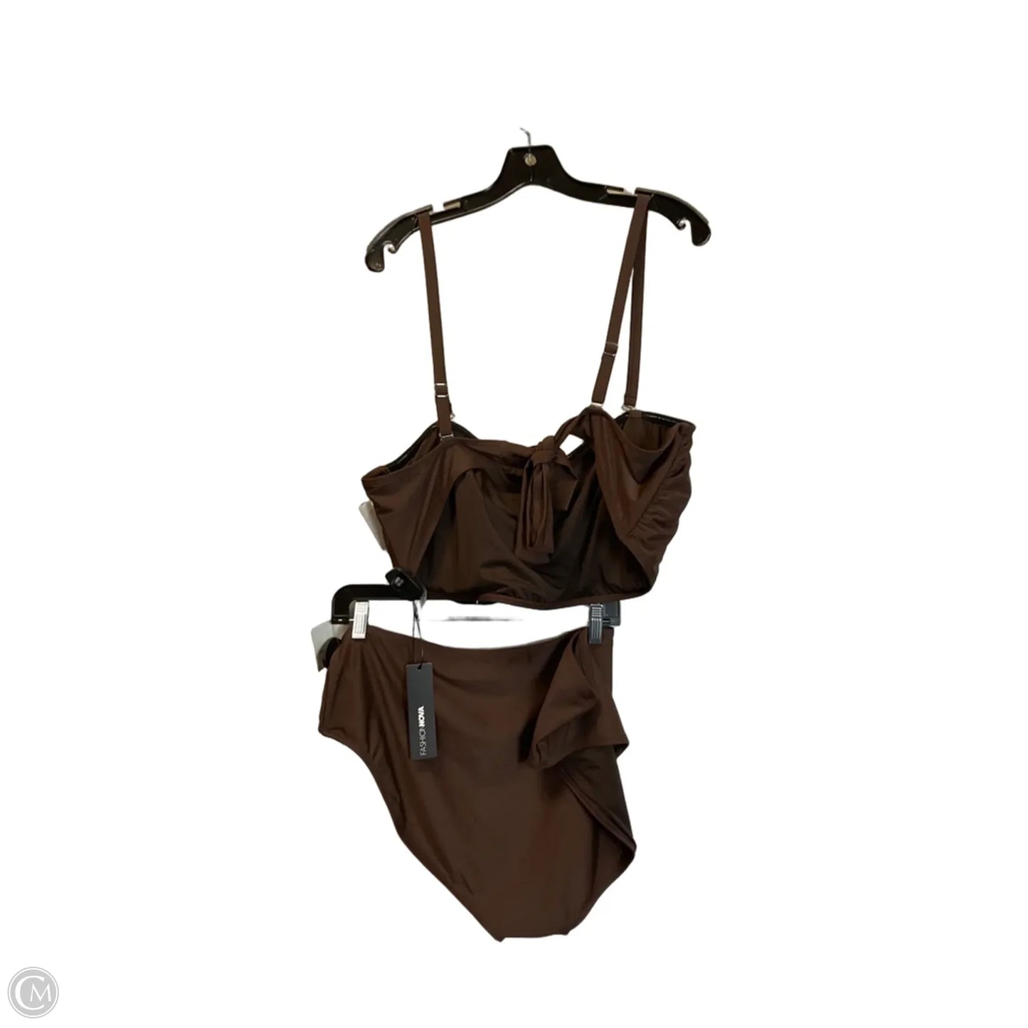 Swimsuit 2pc By Fashion Nova In Brown, Size: 3x