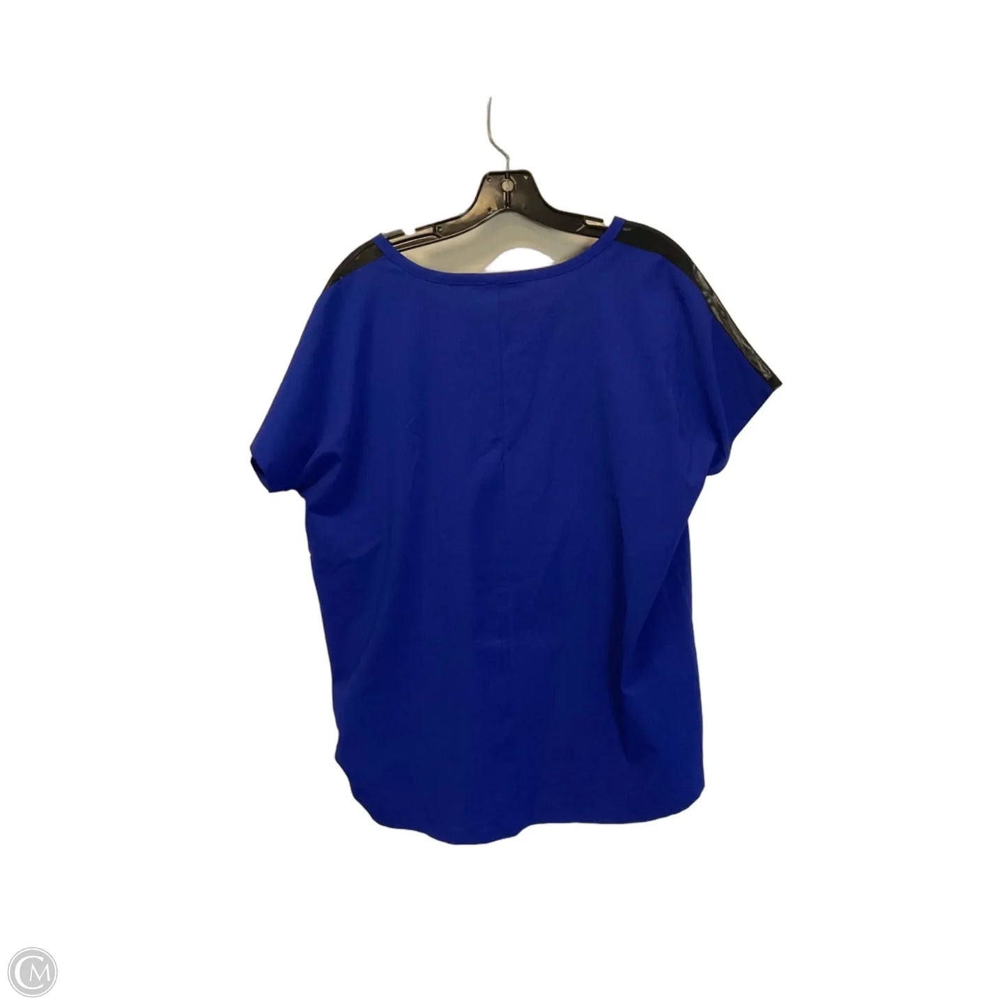 Top Short Sleeve By Tahari In Blue, Size: L