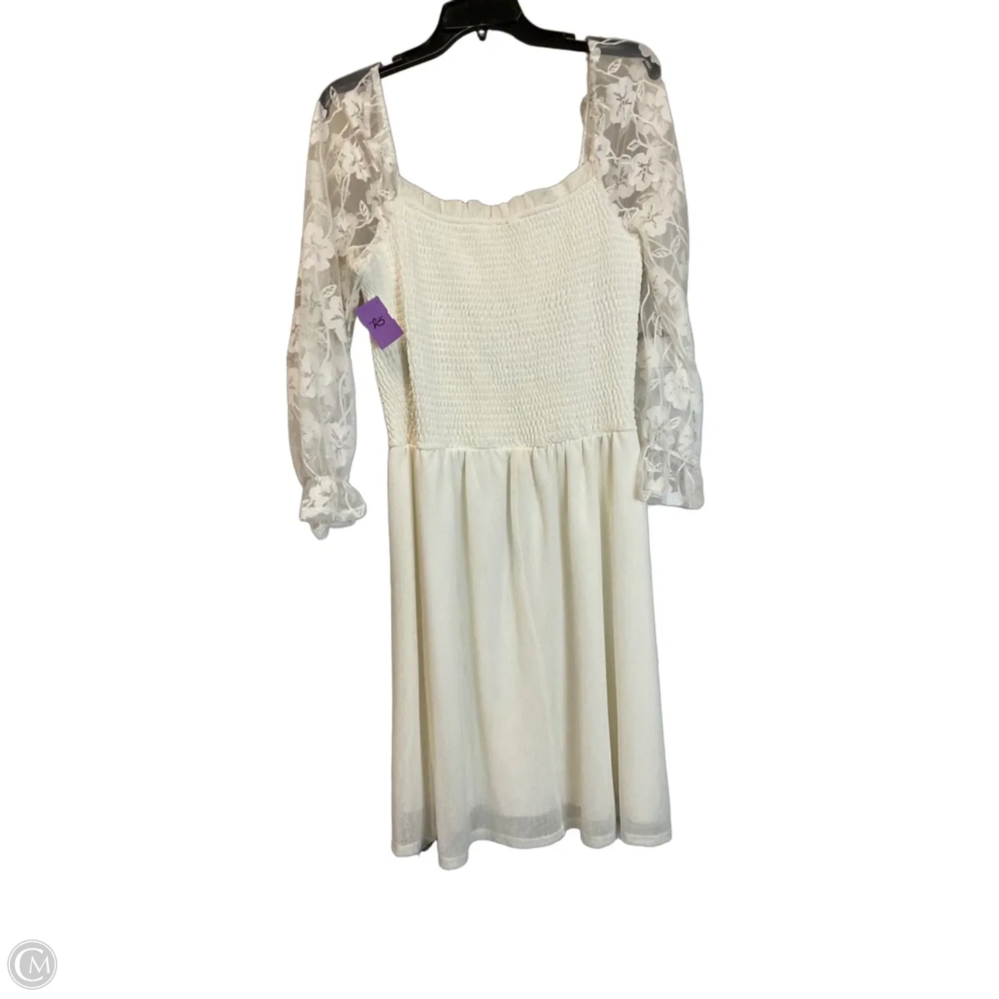 Dress Casual Short By Siren Lily In White, Size: M