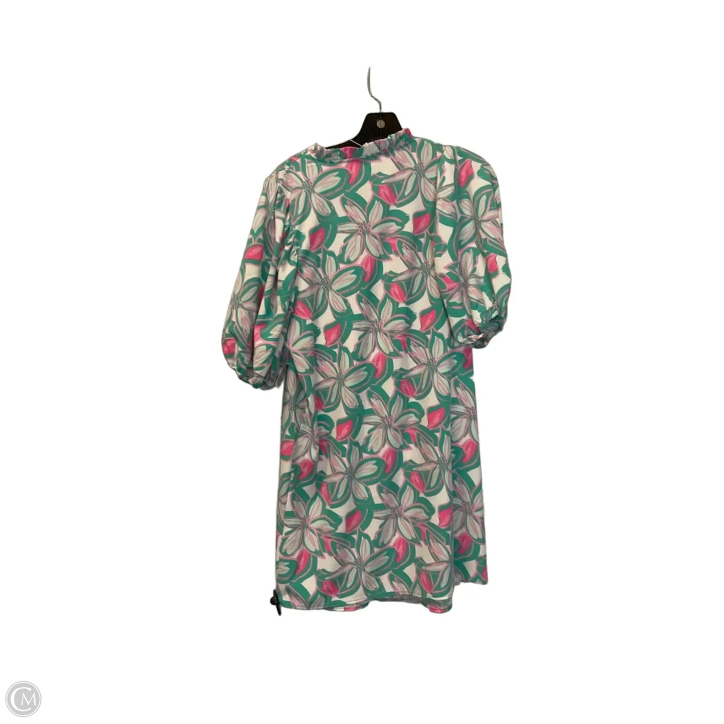 Dress Casual Midi By Michelle Mcdowell In Blue & Pink, Size: S