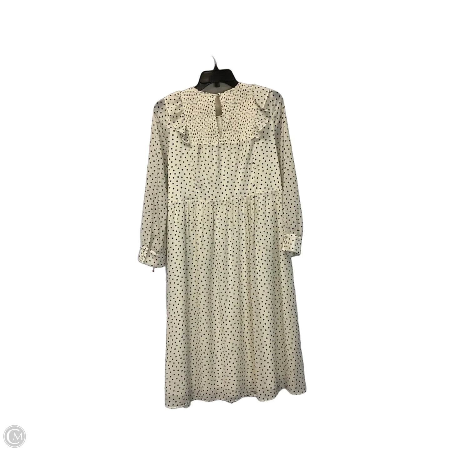 Dress Casual Midi By Madewell In Cream, Size: Xxs