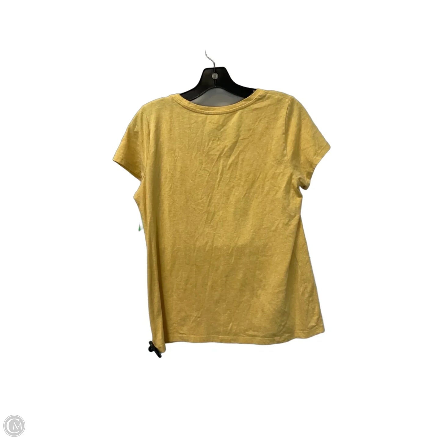 Top Short Sleeve Basic By St Johns Bay In Yellow, Size: M