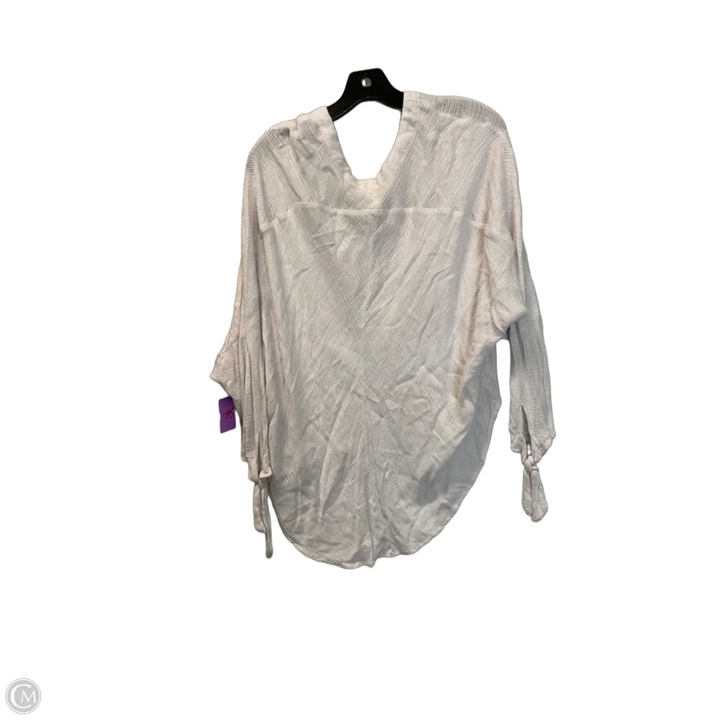 Top Long Sleeve By Free People In Pink, Size: S