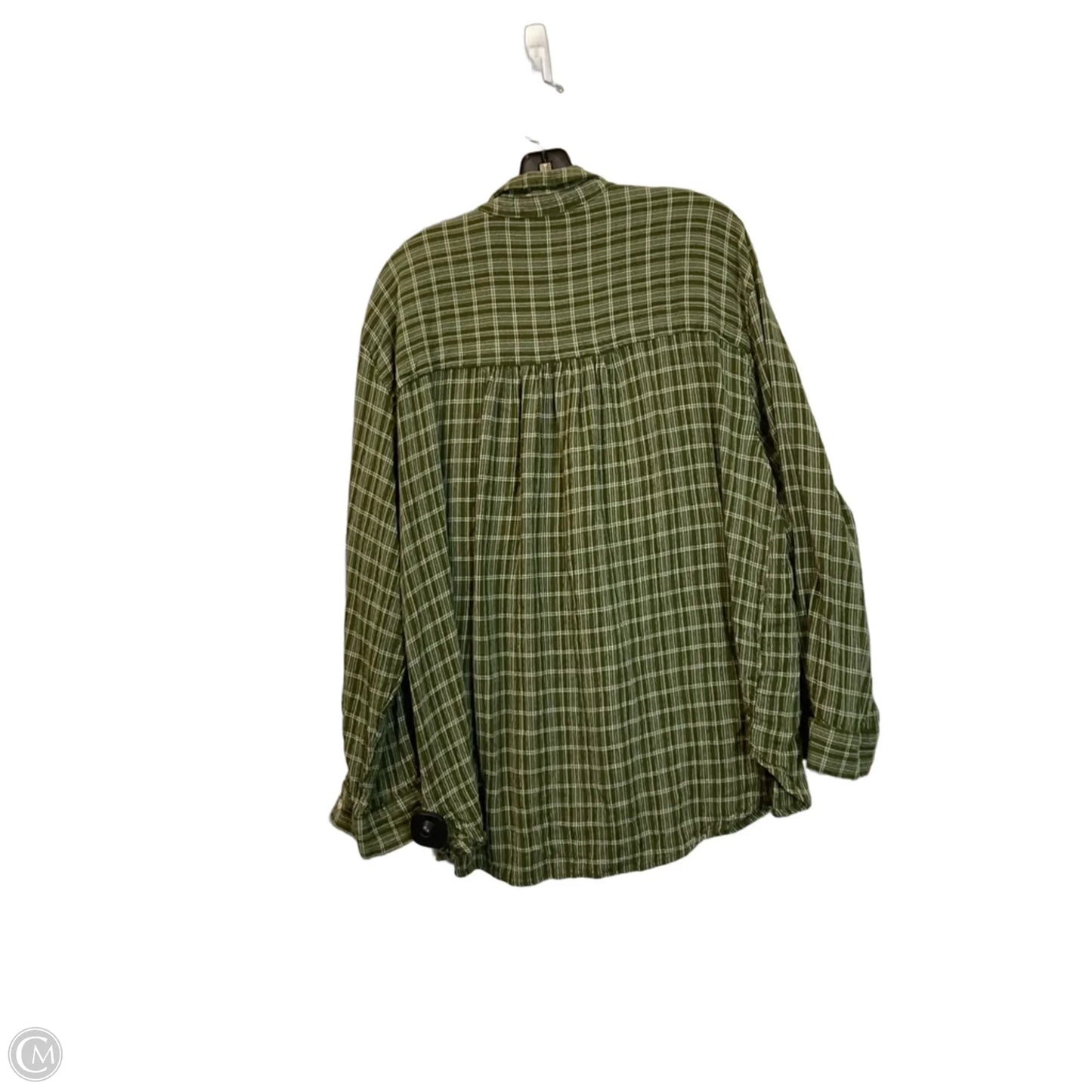 Top Long Sleeve Basic By Wonderly In Green, Size: 2x