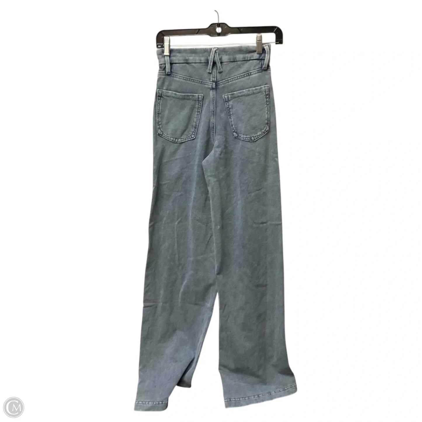Jeans Wide Leg By Good American In Blue Denim, Size: 0