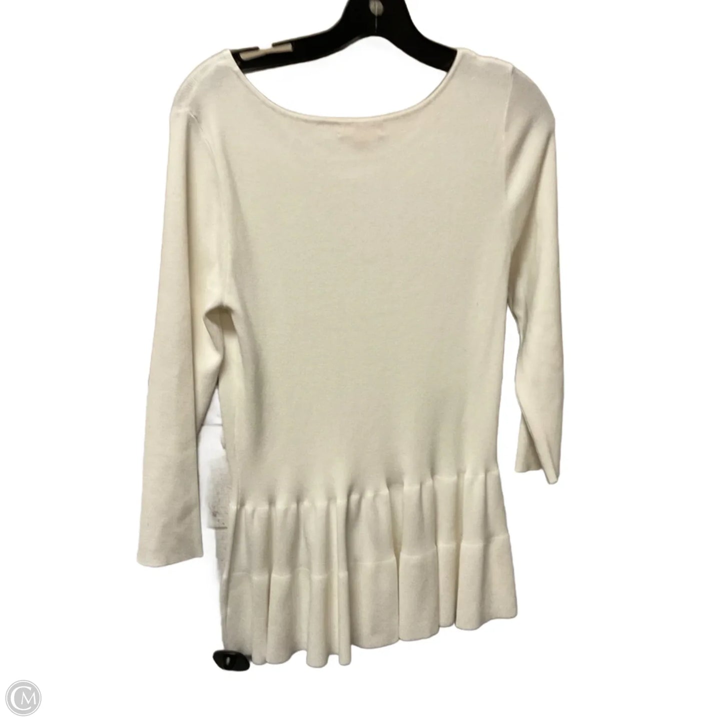 Top Long Sleeve Designer By Lilly Pulitzer In White, Size: M