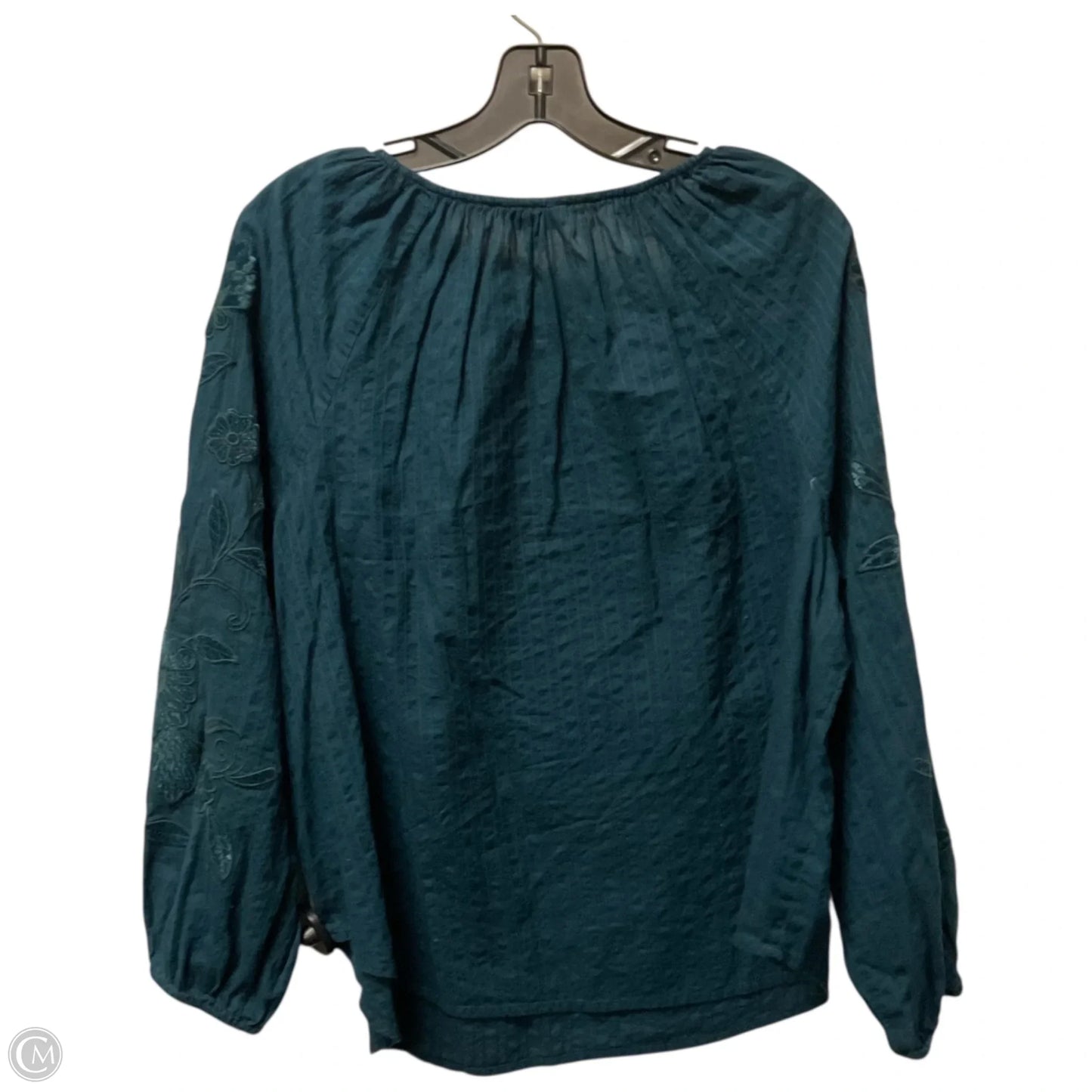 Top Long Sleeve By J. Jill In Blue, Size: L