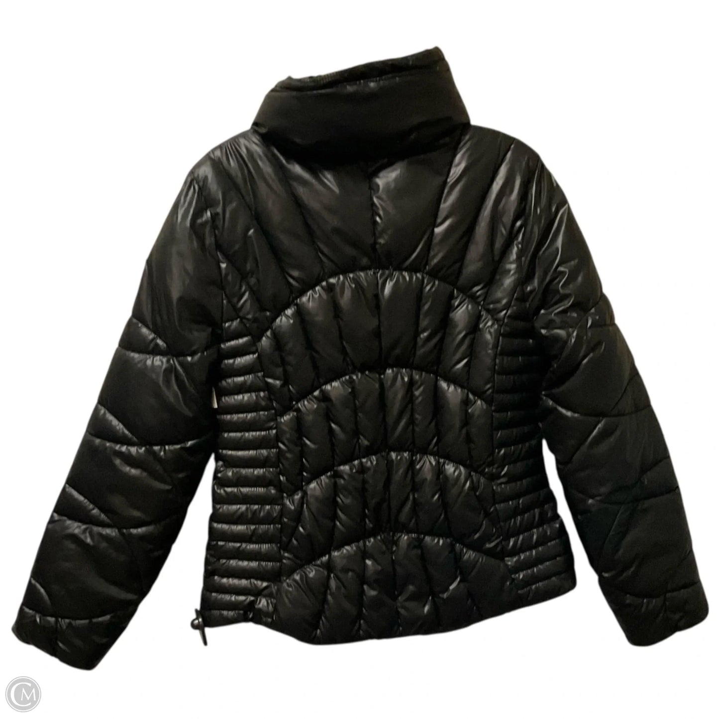 Jacket Puffer & Quilted By Guess In Black, Size: M