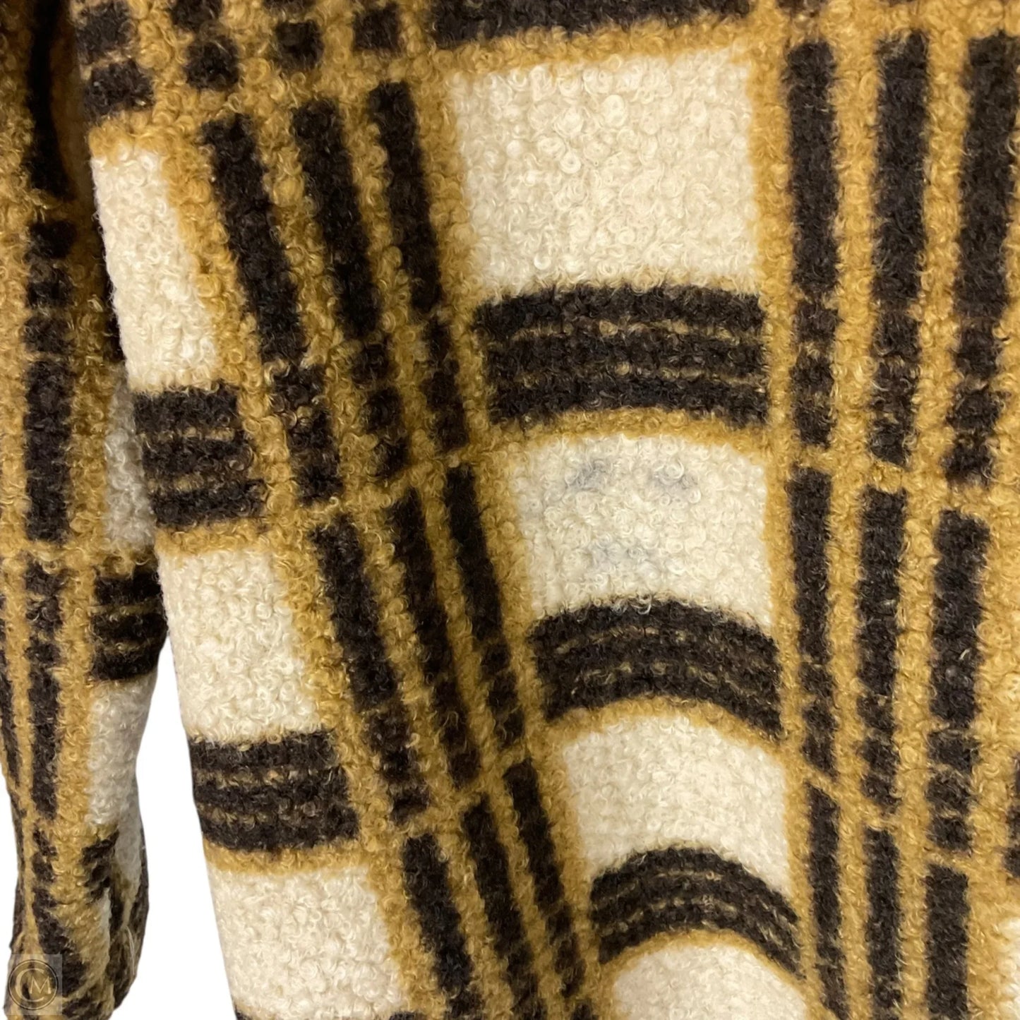 Jacket Fleece By Chelsea And Violet In Plaid Pattern, Size: L